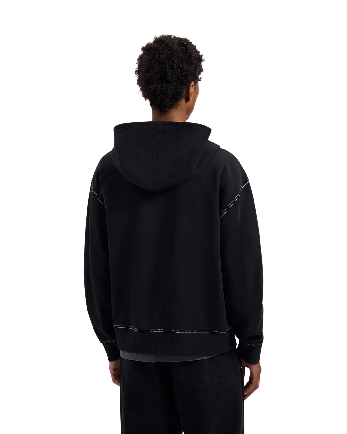 OLAF Contrast Signature Zip Hoodie ZWART 4
