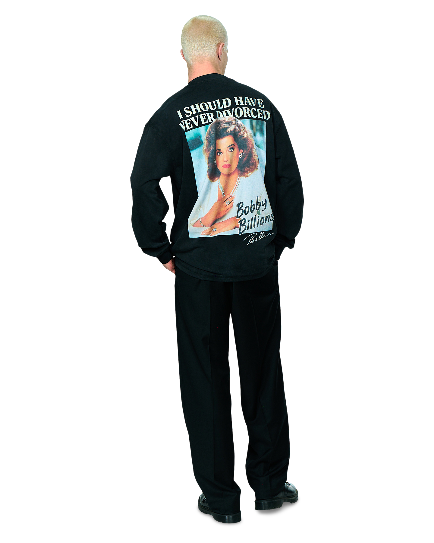 Hopeium Divorce L/S ZWART 3