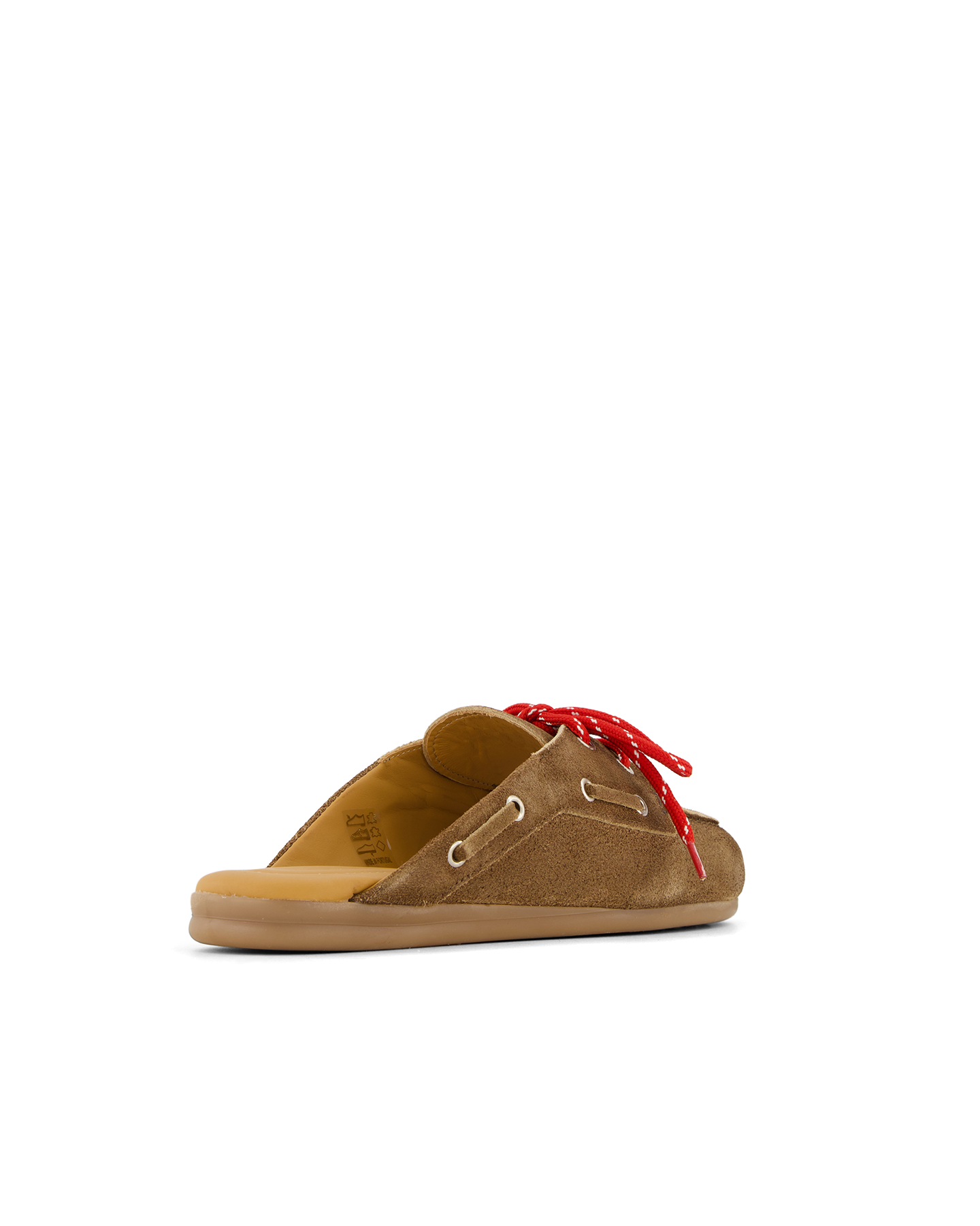 Posa Boat Loafer Mule - Suede DONKERBRUIN 4