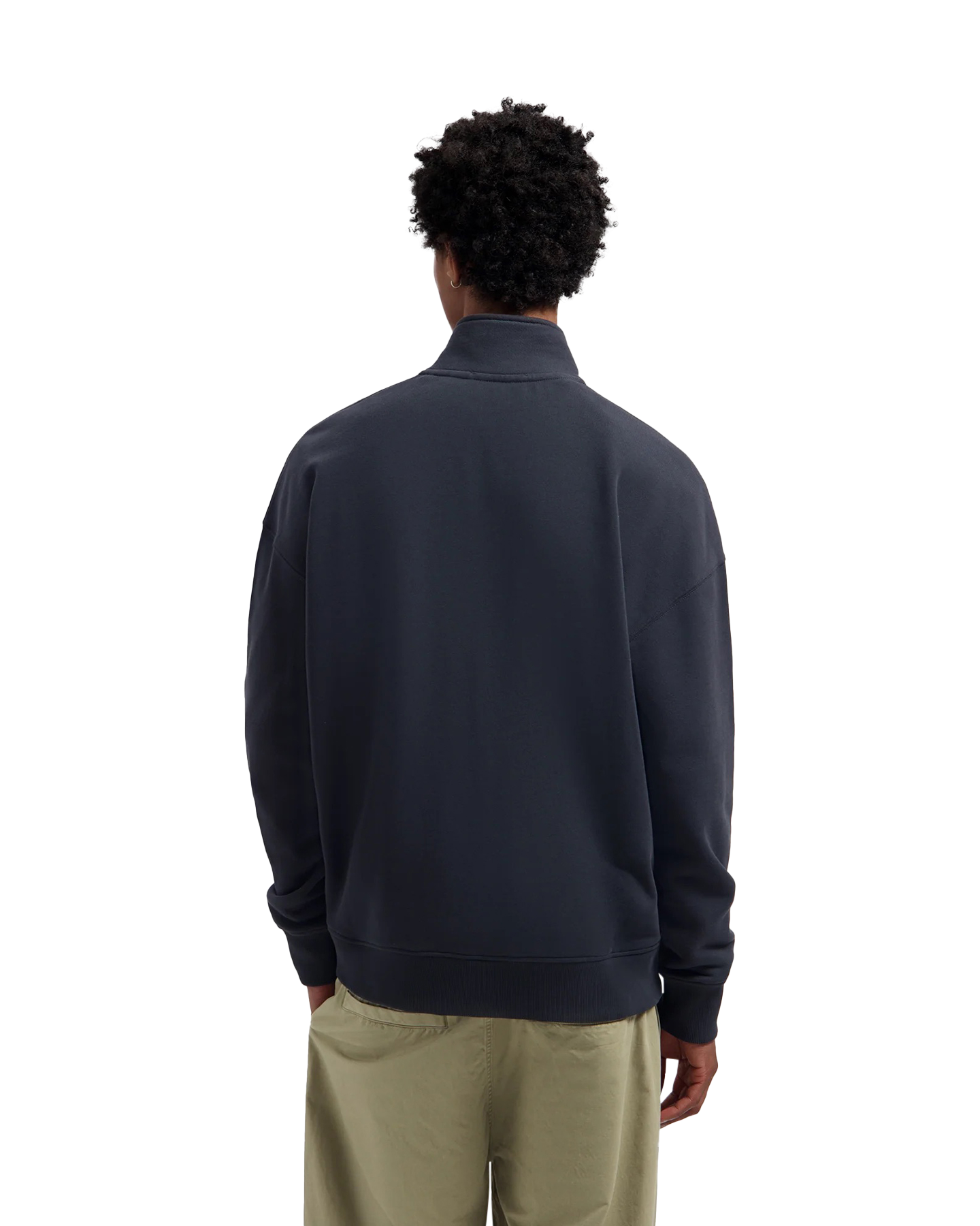 OLAF Signature Logo Zip Mockneck ZWART 4