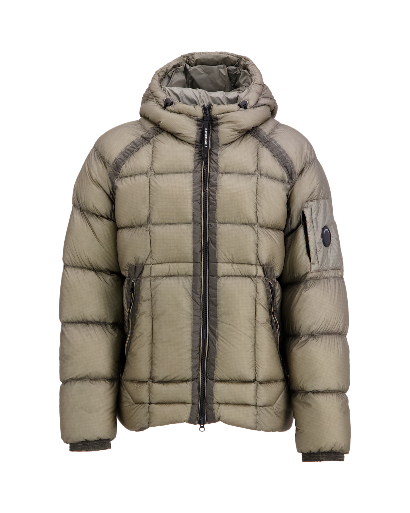 C.P. Company D.D. Shell Hooded Puffer Jacket GRIJS 1