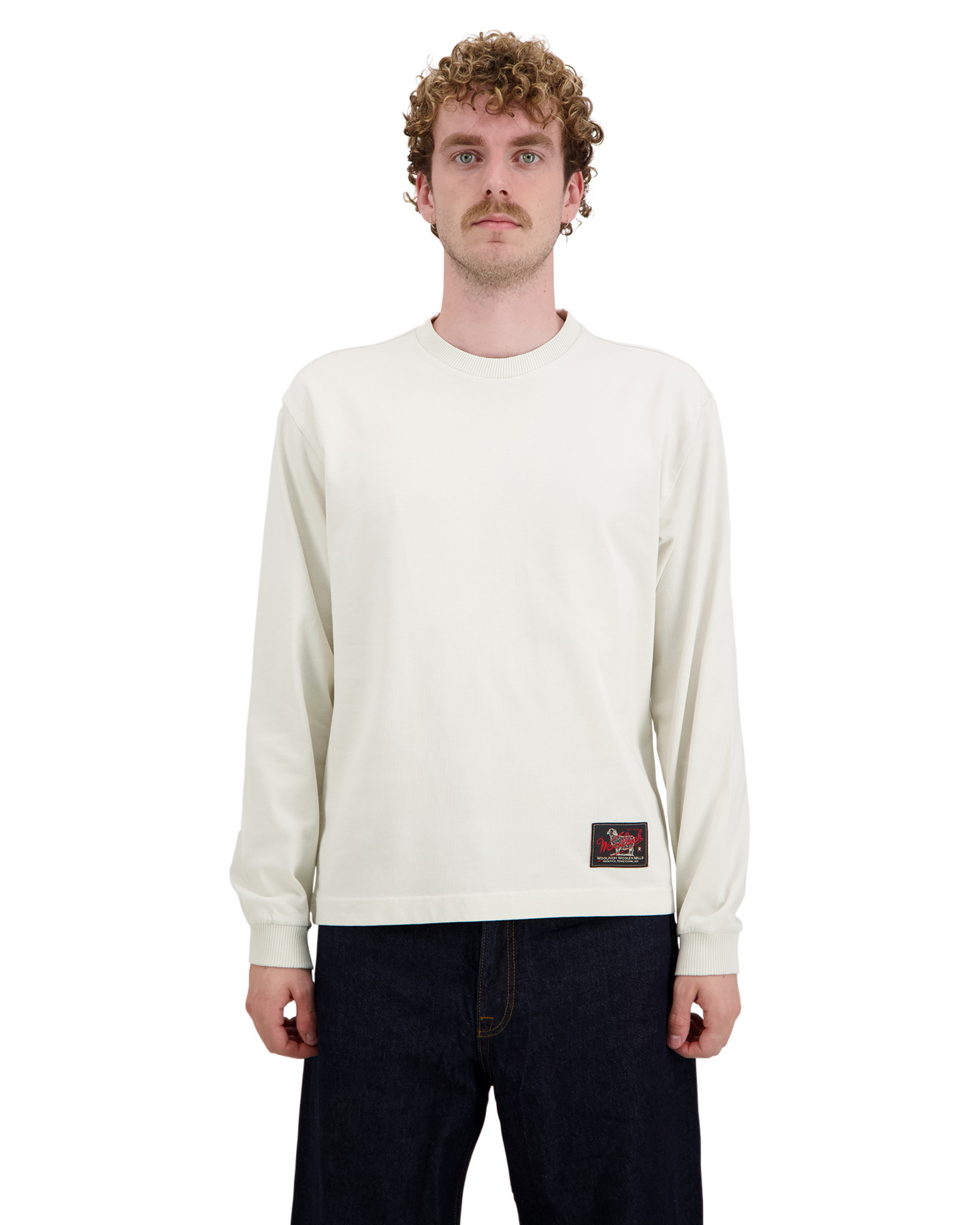 Woolrich Wm Jersey L/S T Shirt WIT 3