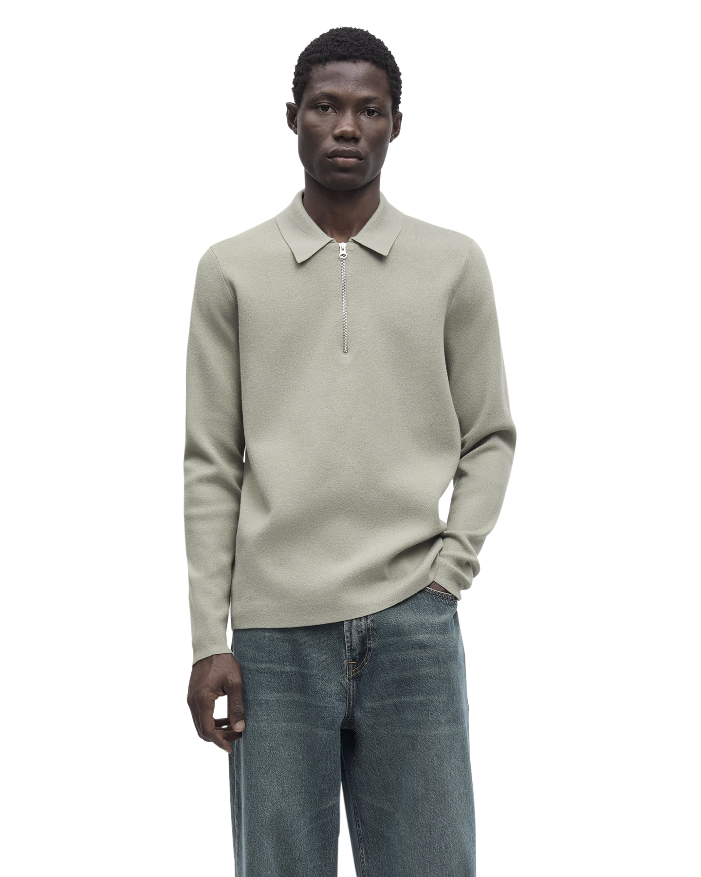 Samsøe Samsøe Guna Half Zip 10490 LICHTGROEN 3