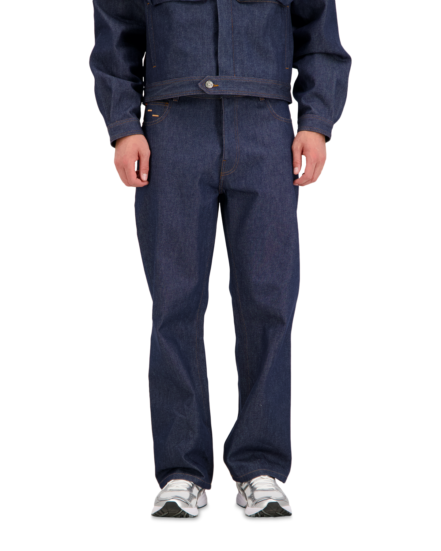 Filling Pieces Denim Pants Raw DONKERBLAUW 4