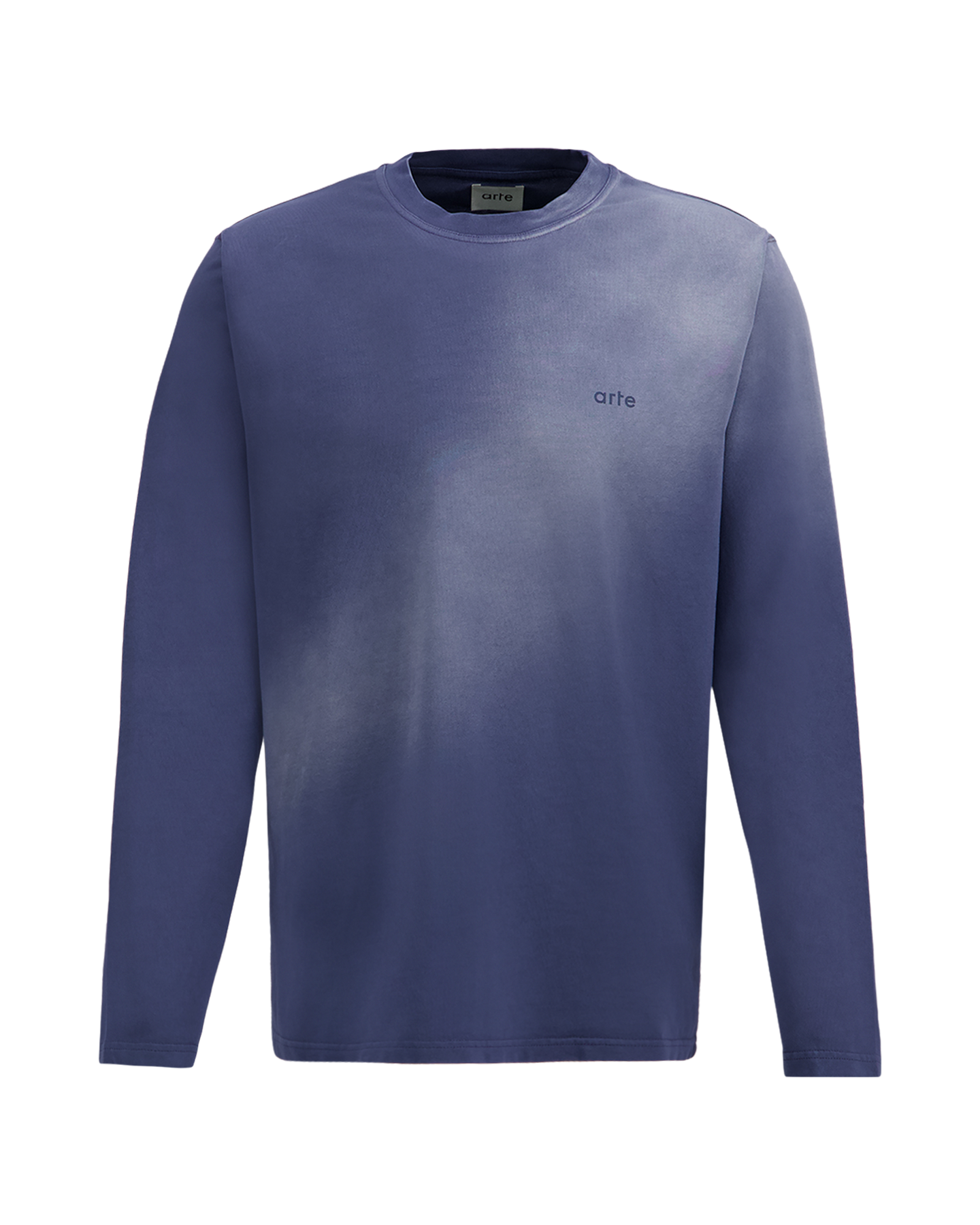 Arte Antwerp Stencil Sunfade Longsleeve DONKERBLAUW 2