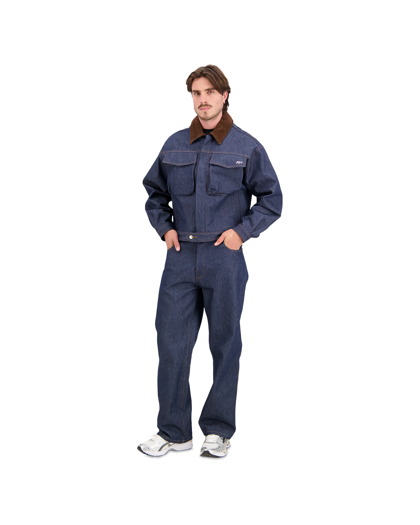 Filling Pieces Denim Pants Raw DONKERBLAUW 3