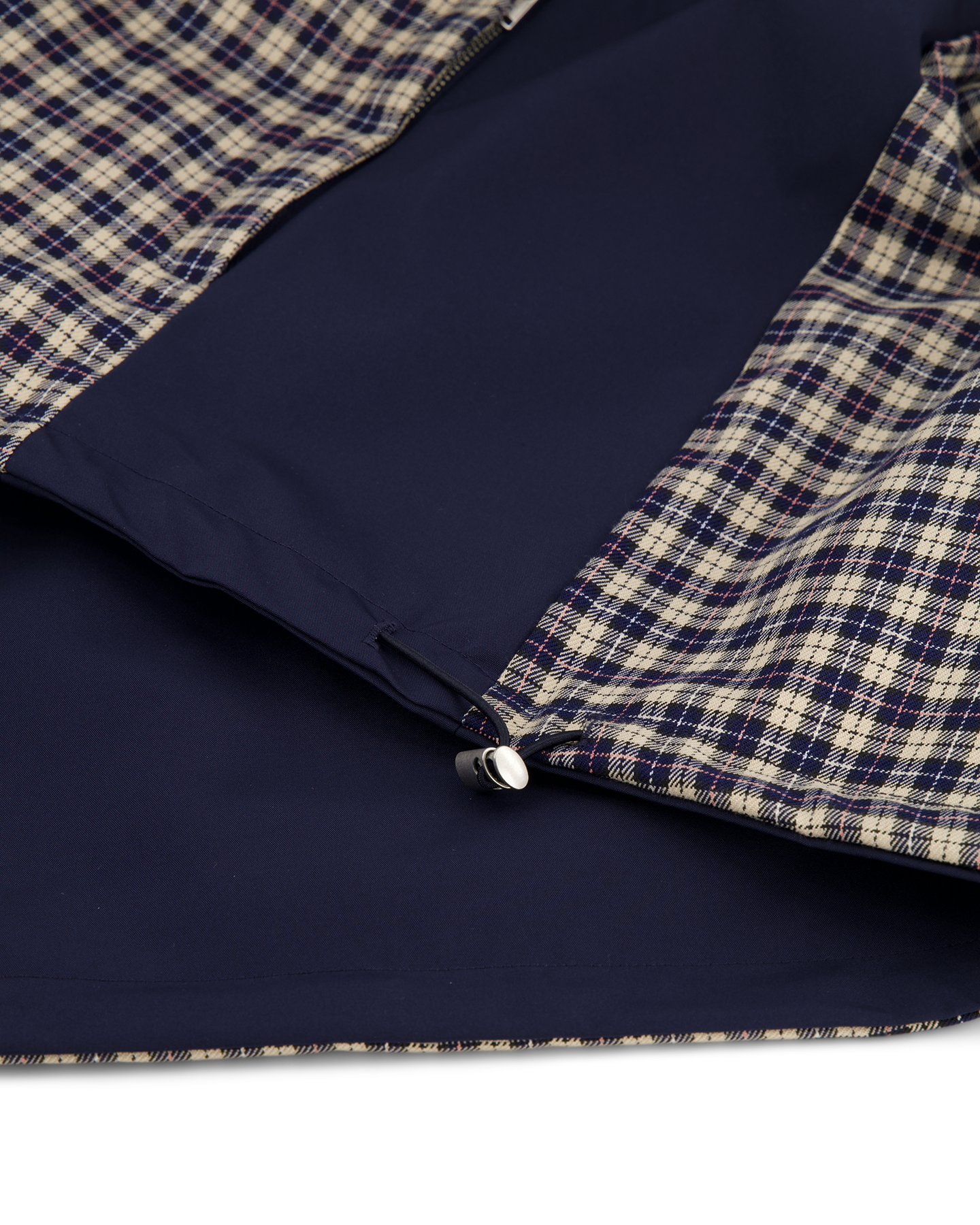 COB 83RD ENGR CONSTR スタジャン　France Arte Antwerp Reversible Plaid Technical Jacket Blauw | Coef