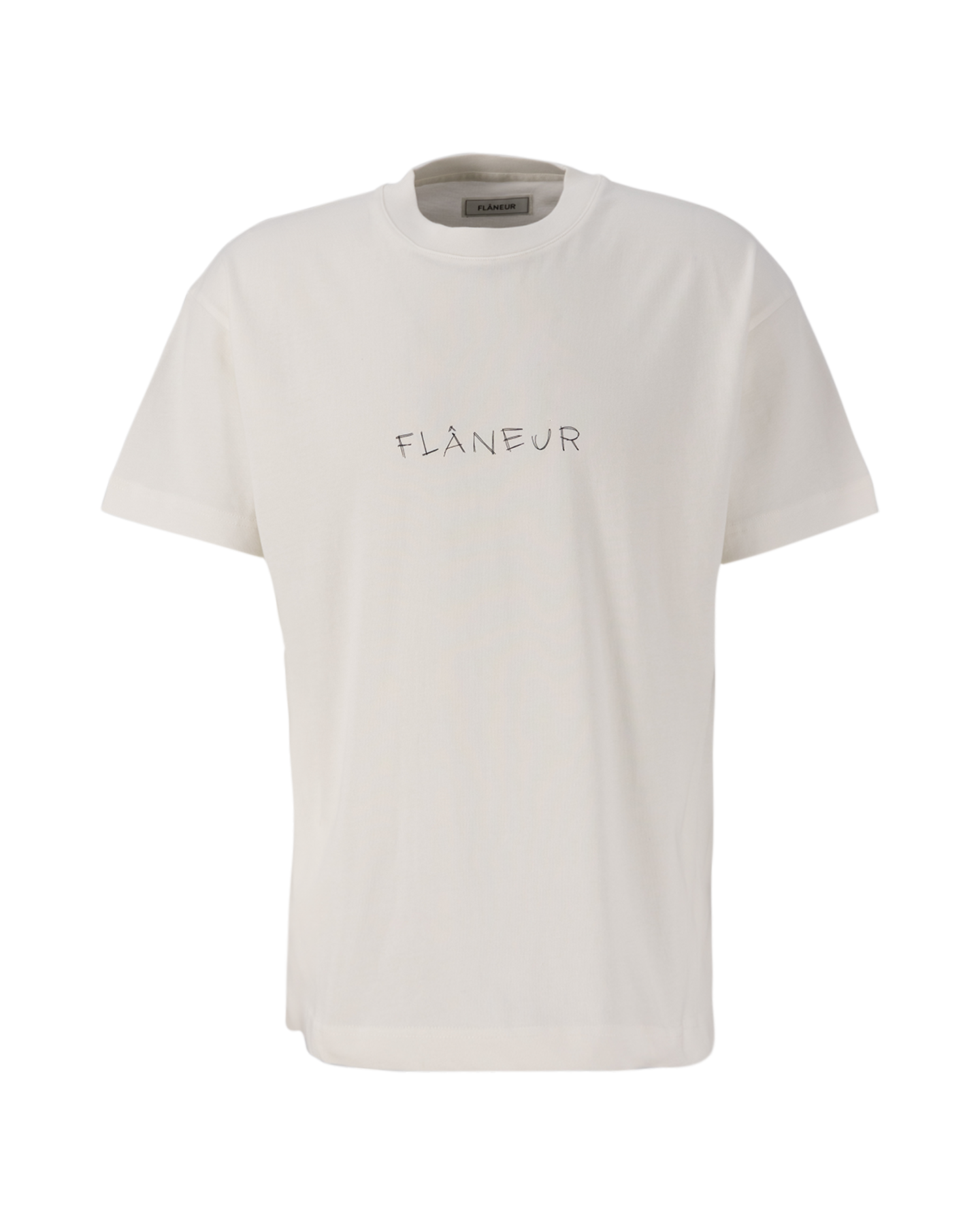 Flaneur Scribble T-Shirt WIT 1