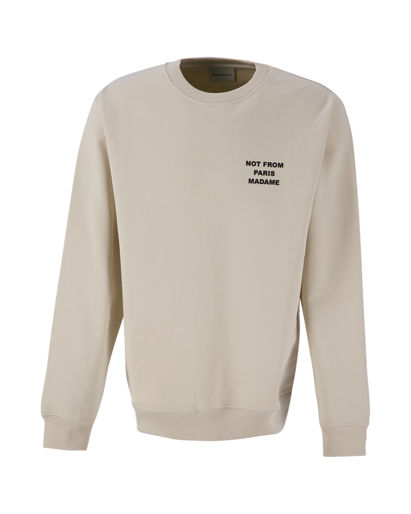 Drole de Monsieur Le Sweatshirt Slogan BEIGE 2