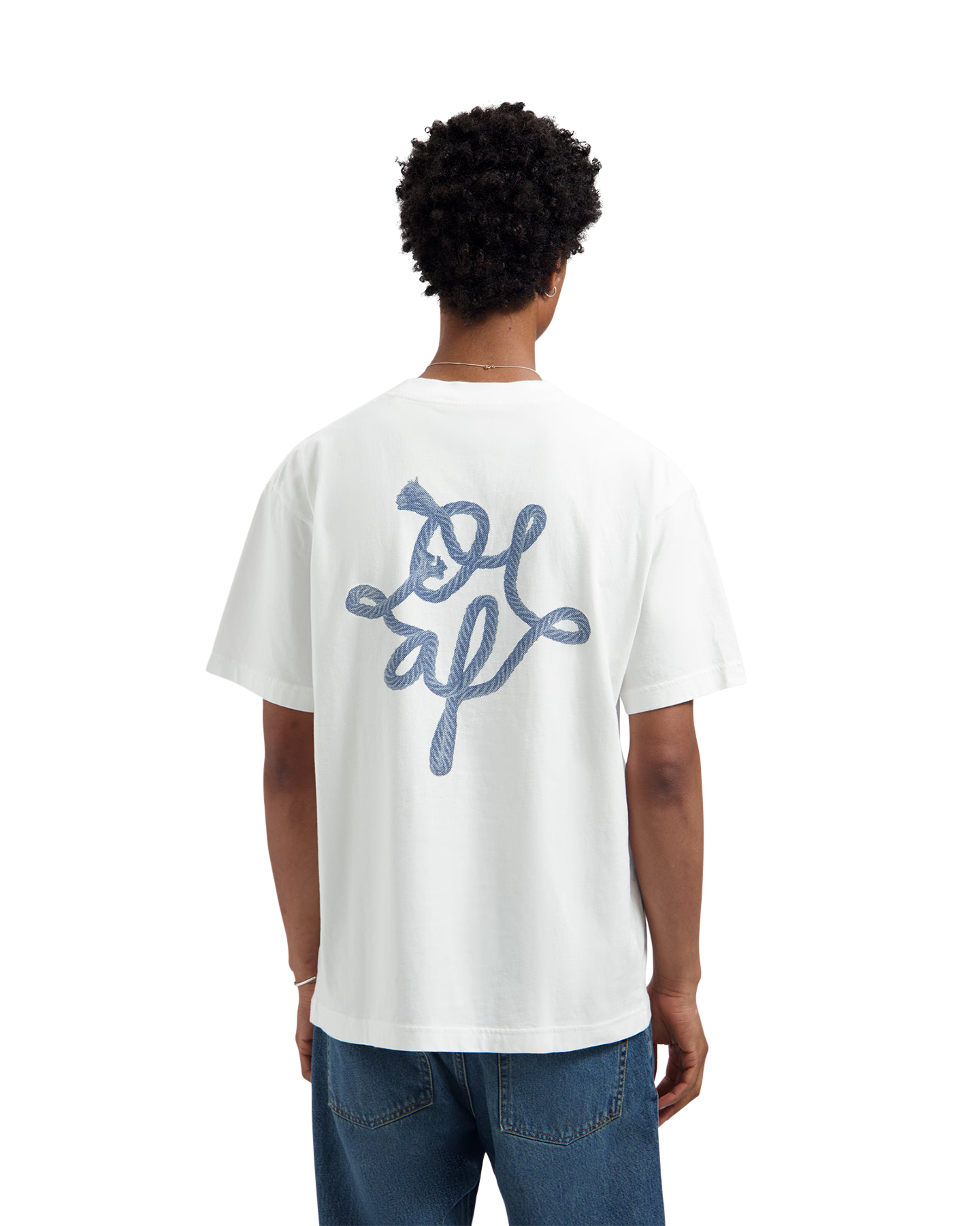 OLAF Lasso Monogram Tee WIT 3