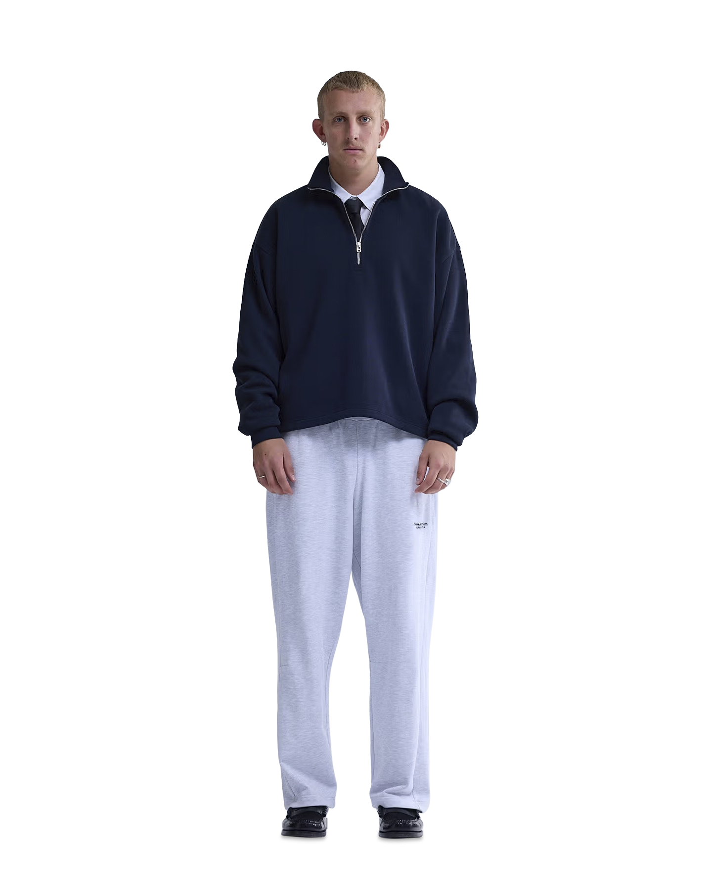New Amsterdam Surf Association Plate Half-Zip ZWART 3
