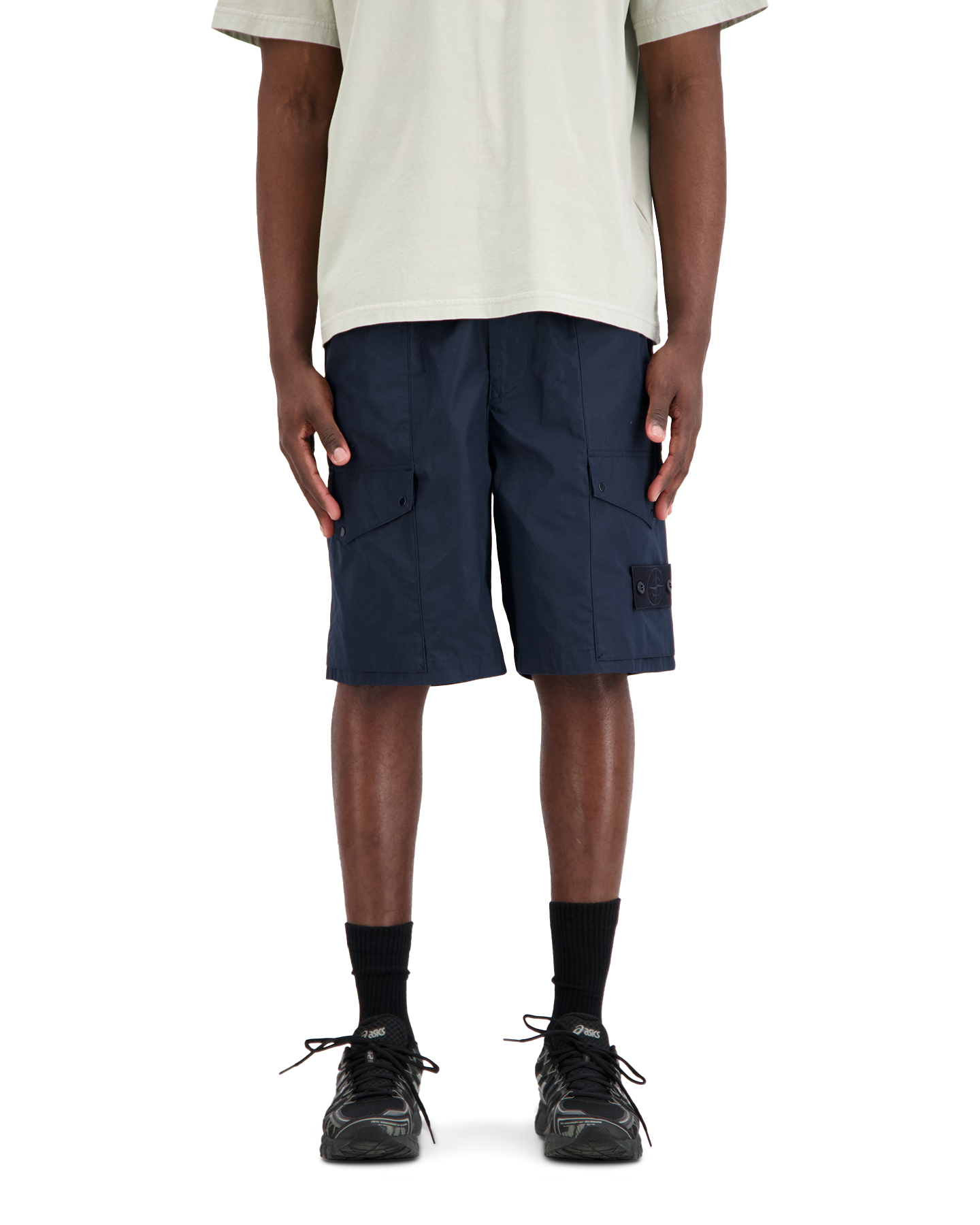 Stone Island S0F01 Ghost - Korte Broek DONKERBLAUW 4