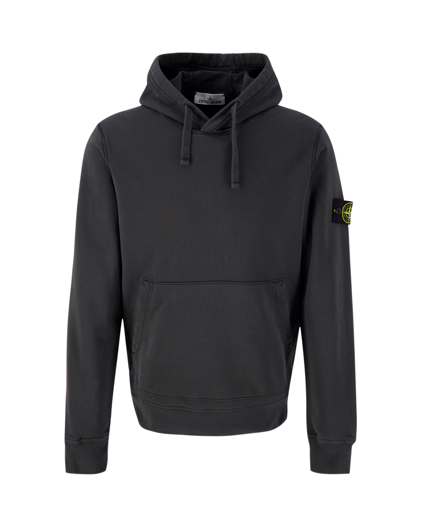 Stone Island 64151 Cotton Fleece Hooded Sweatshirt GRIJS 1