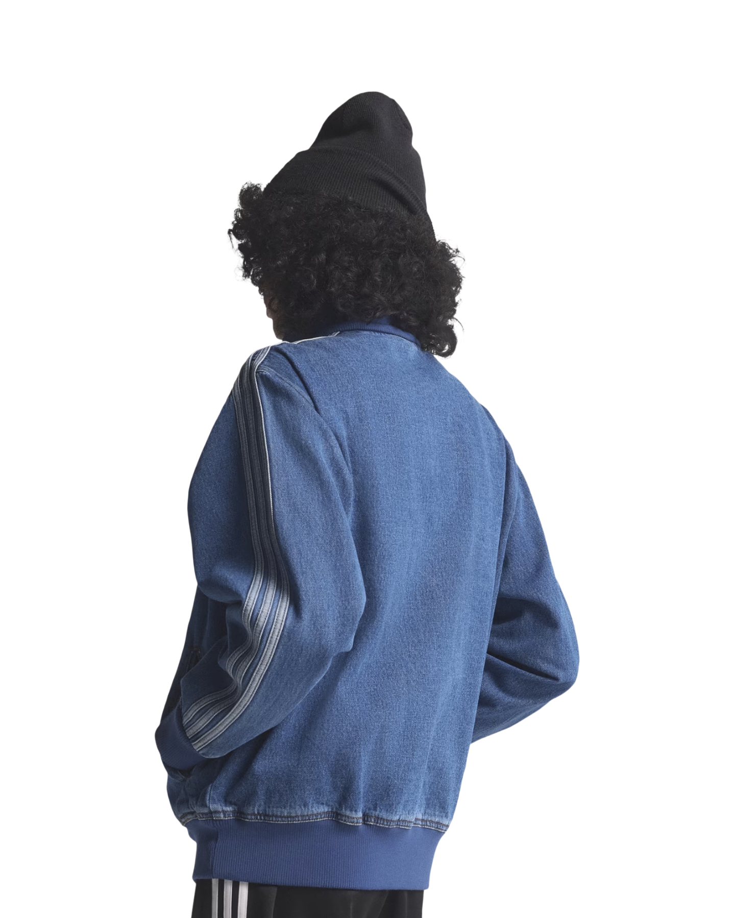 adidas Denim Firebird Tracktop BLAUW 4