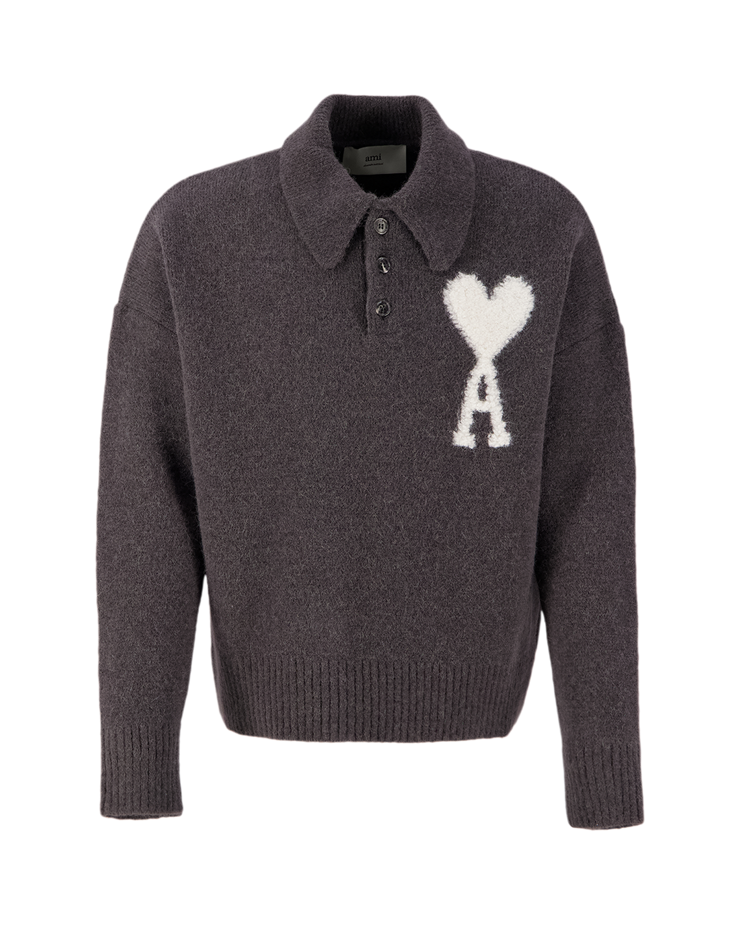AMI Paris Polo Ami De Coeur GRIJS 1