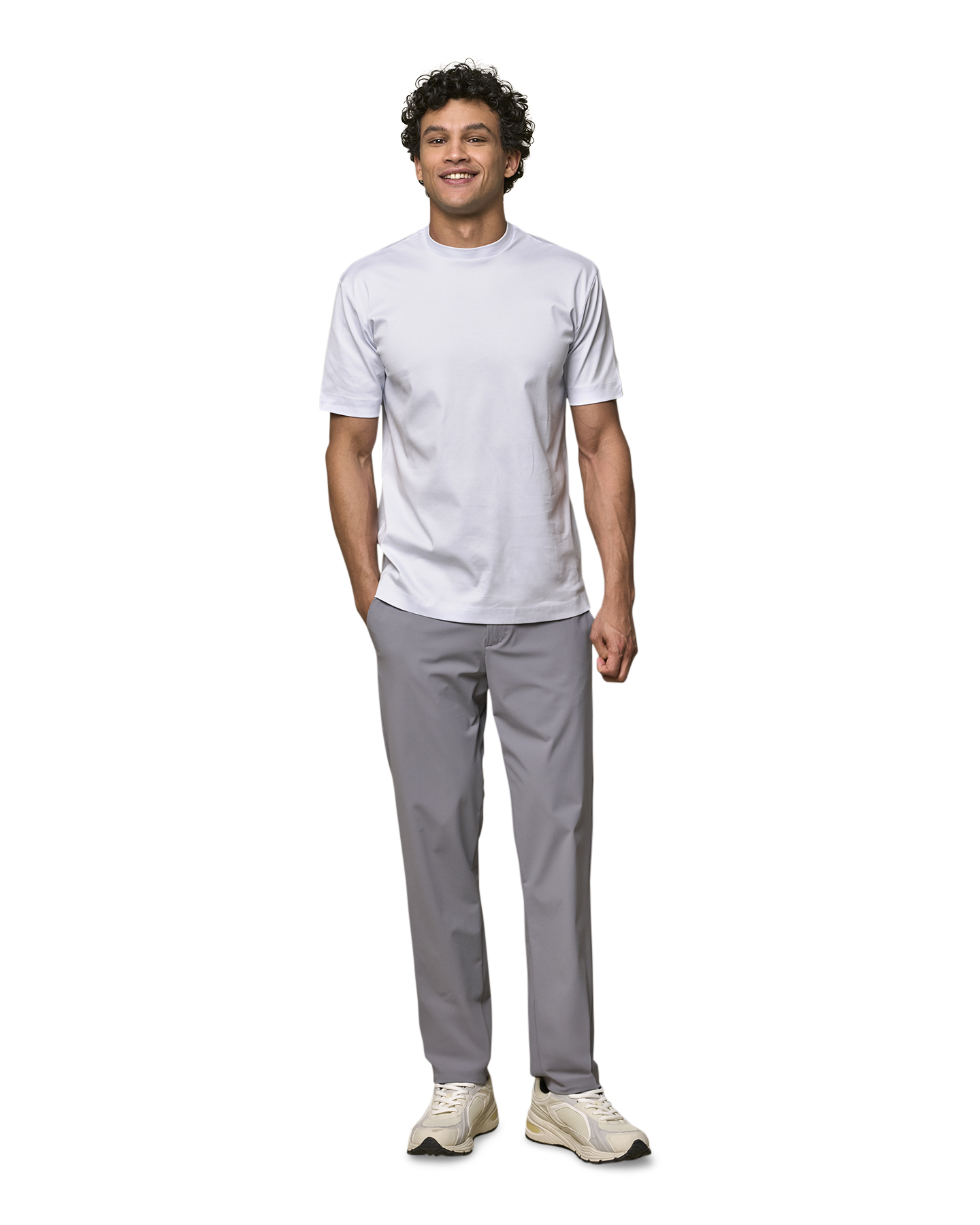 Valenza Interlock Supima T-Shirt BLAUW 3