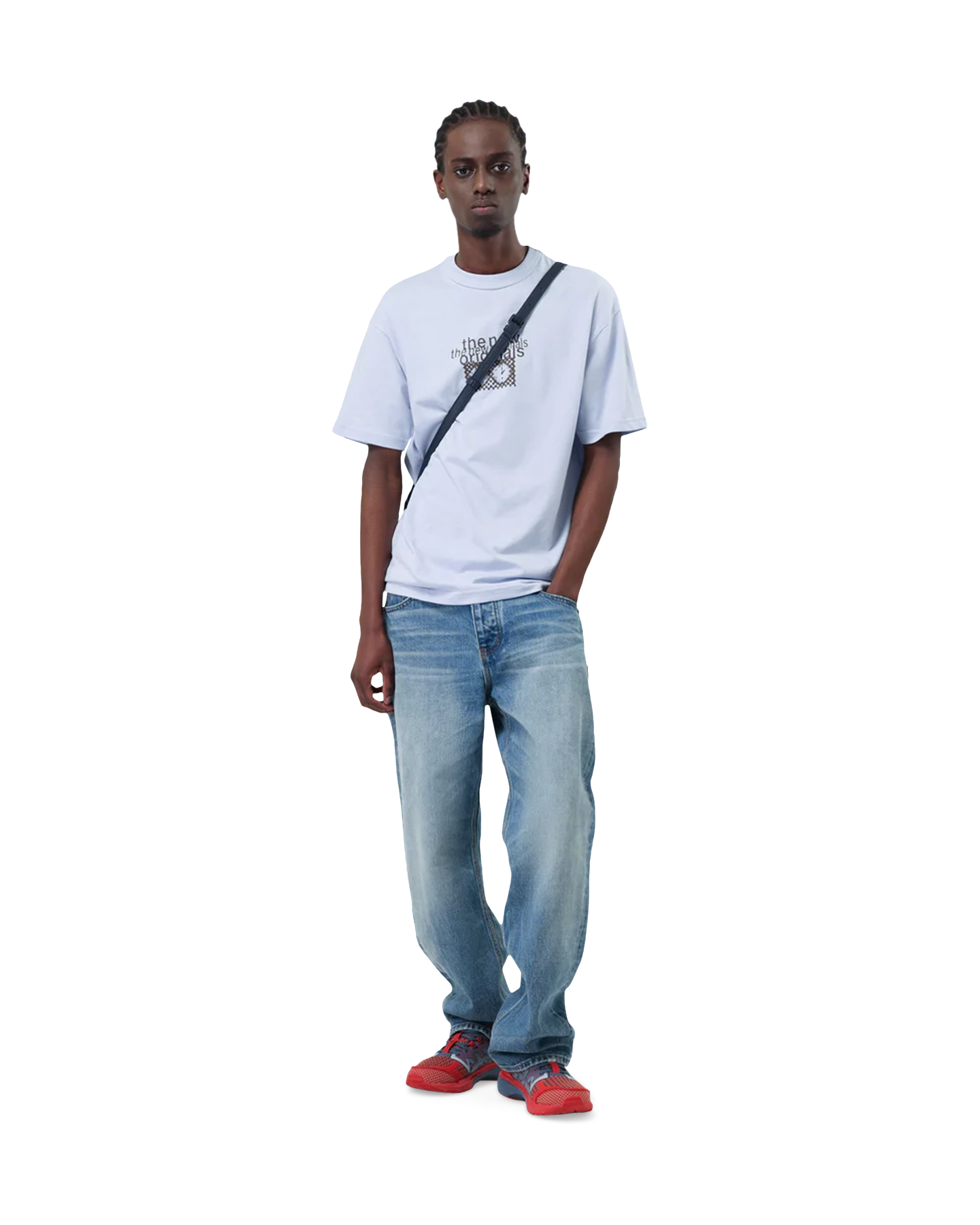 The New Originals Checkmate Tee LICHTBLAUW 3