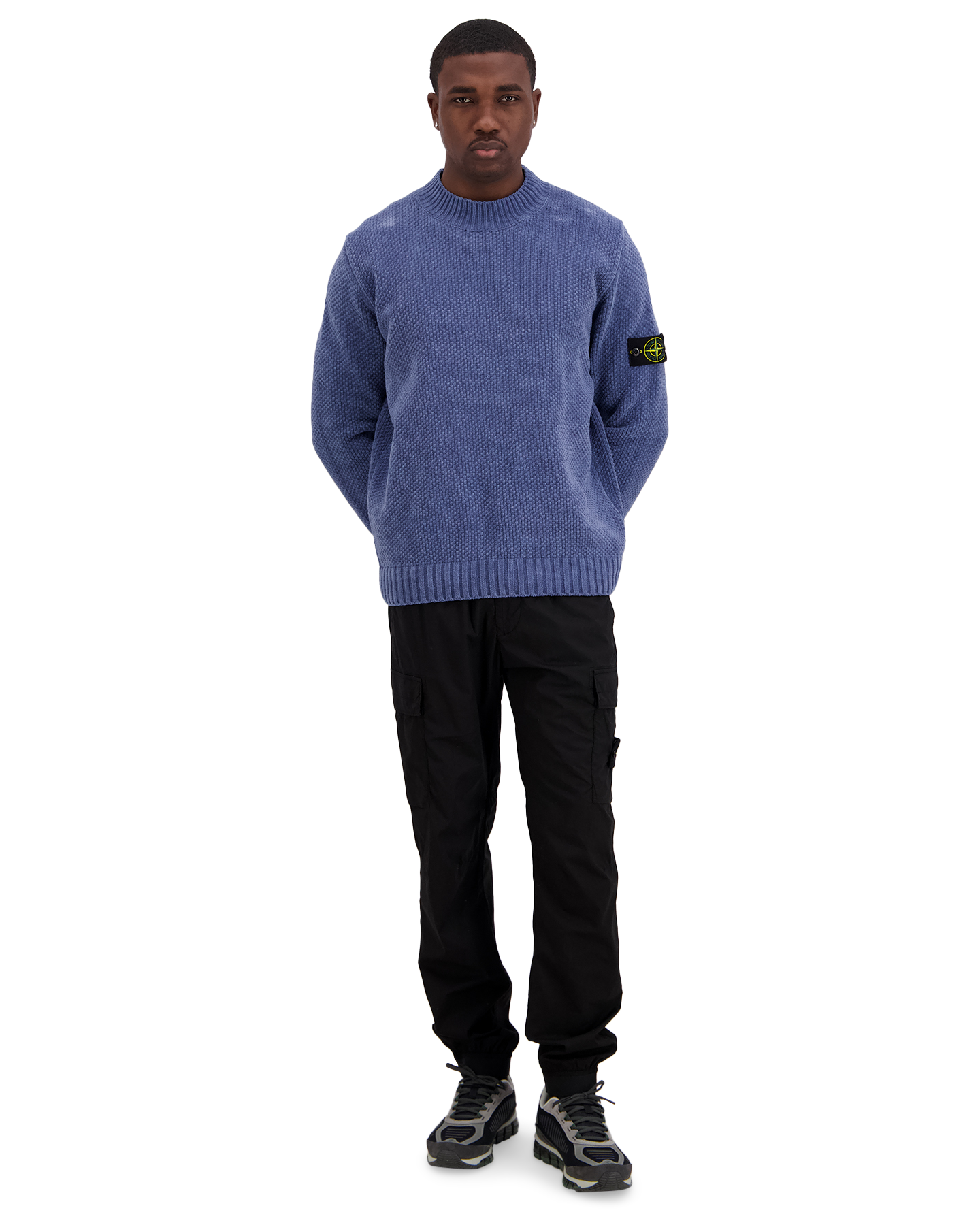 Stone Island S00N8 Knitwear Trui DONKERBLAUW 3