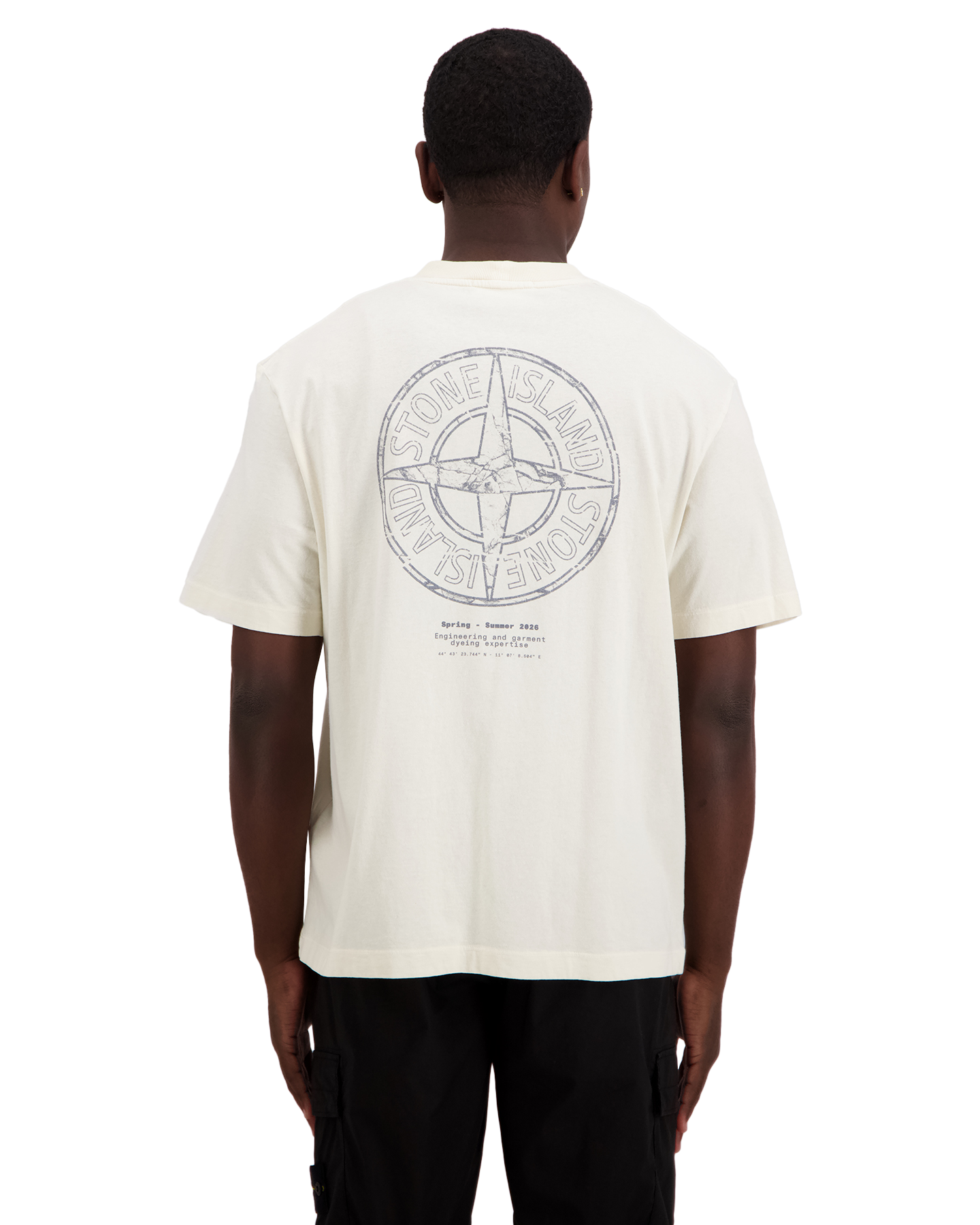 Stone Island S0285 Print T-Shirt CREME 5
