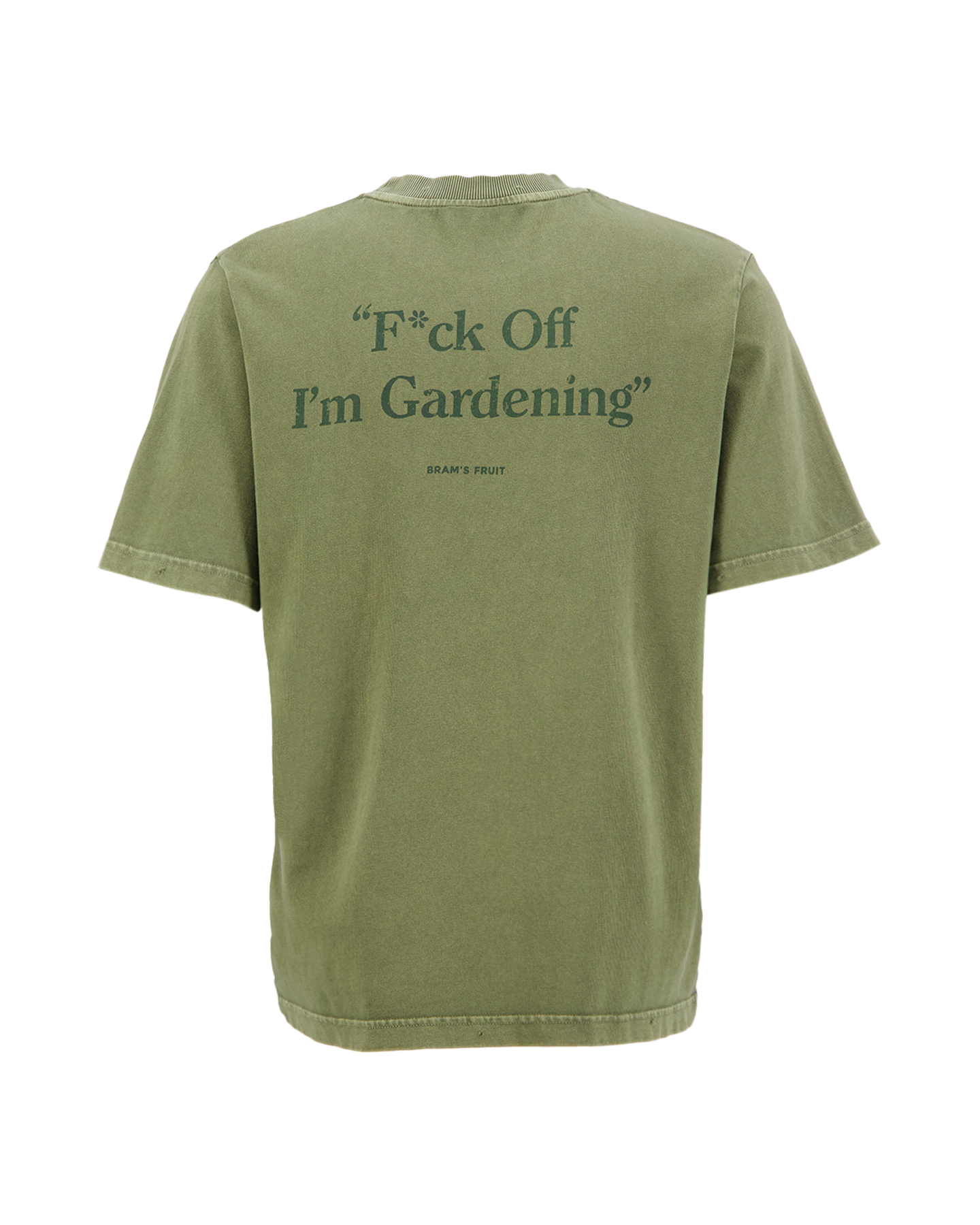 Brams Fruit “F*Ck Off” T-Shirt Distressed GROEN 1