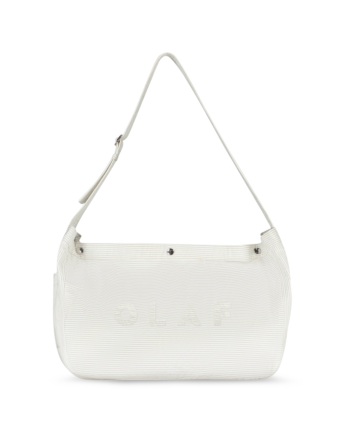 OLAF Stripe Newspaper Bag WIT 1