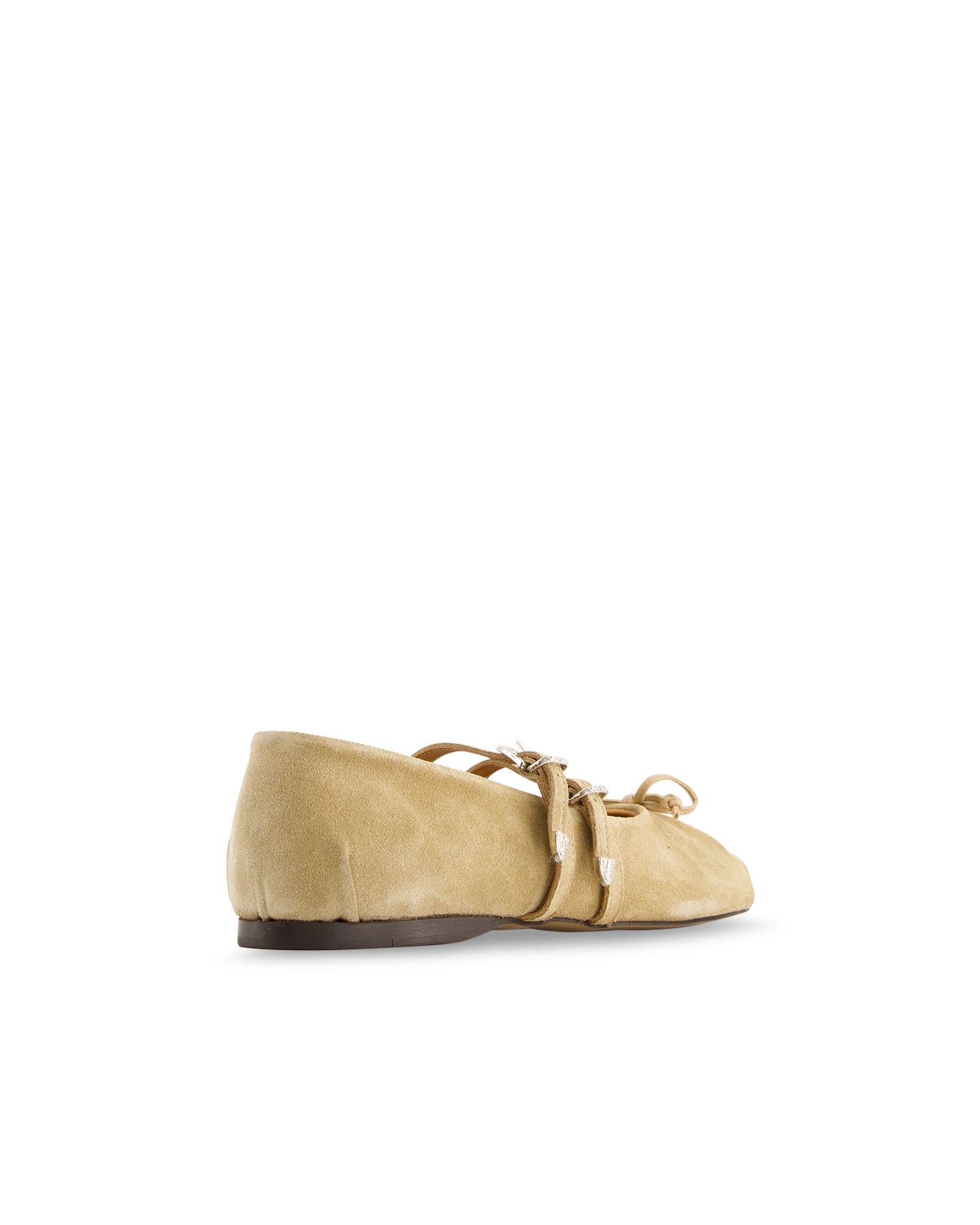 Posa Vita Ballerina Western - Suede LICHTBRUIN 4