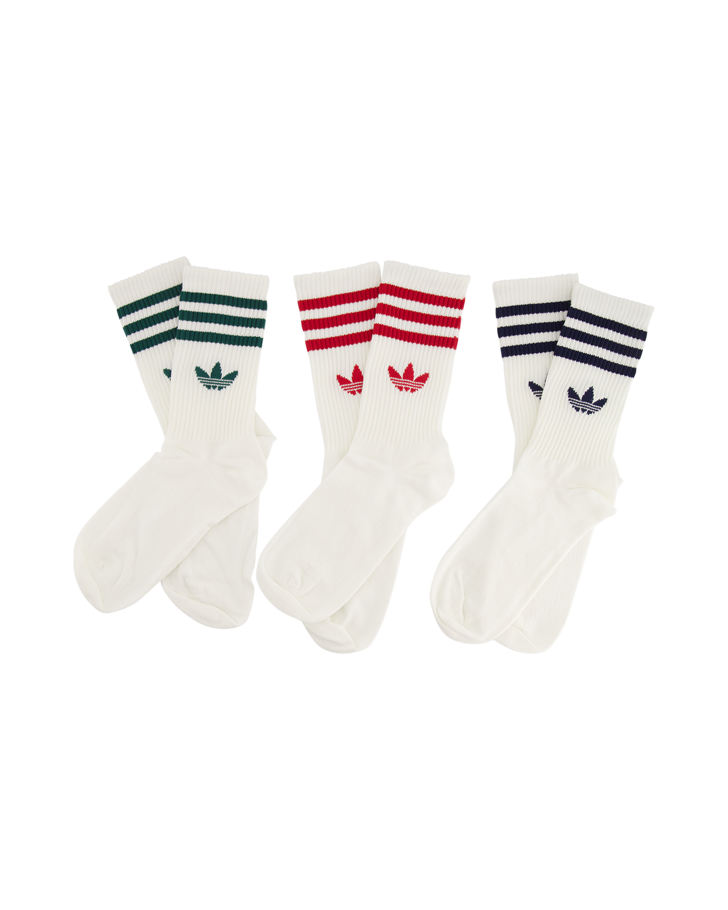 adidas 3 Stripes Crew Socks 3-pair WIT 2