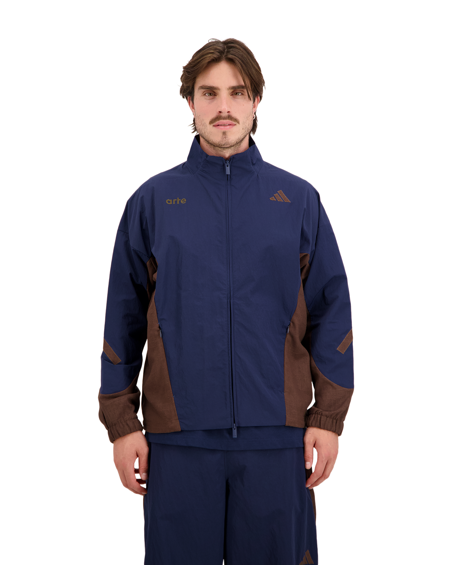 adidas adidas x Arte Antwerp Z.N.E. Material Mix Full-Zip Tracktop DONKERBLAUW 4