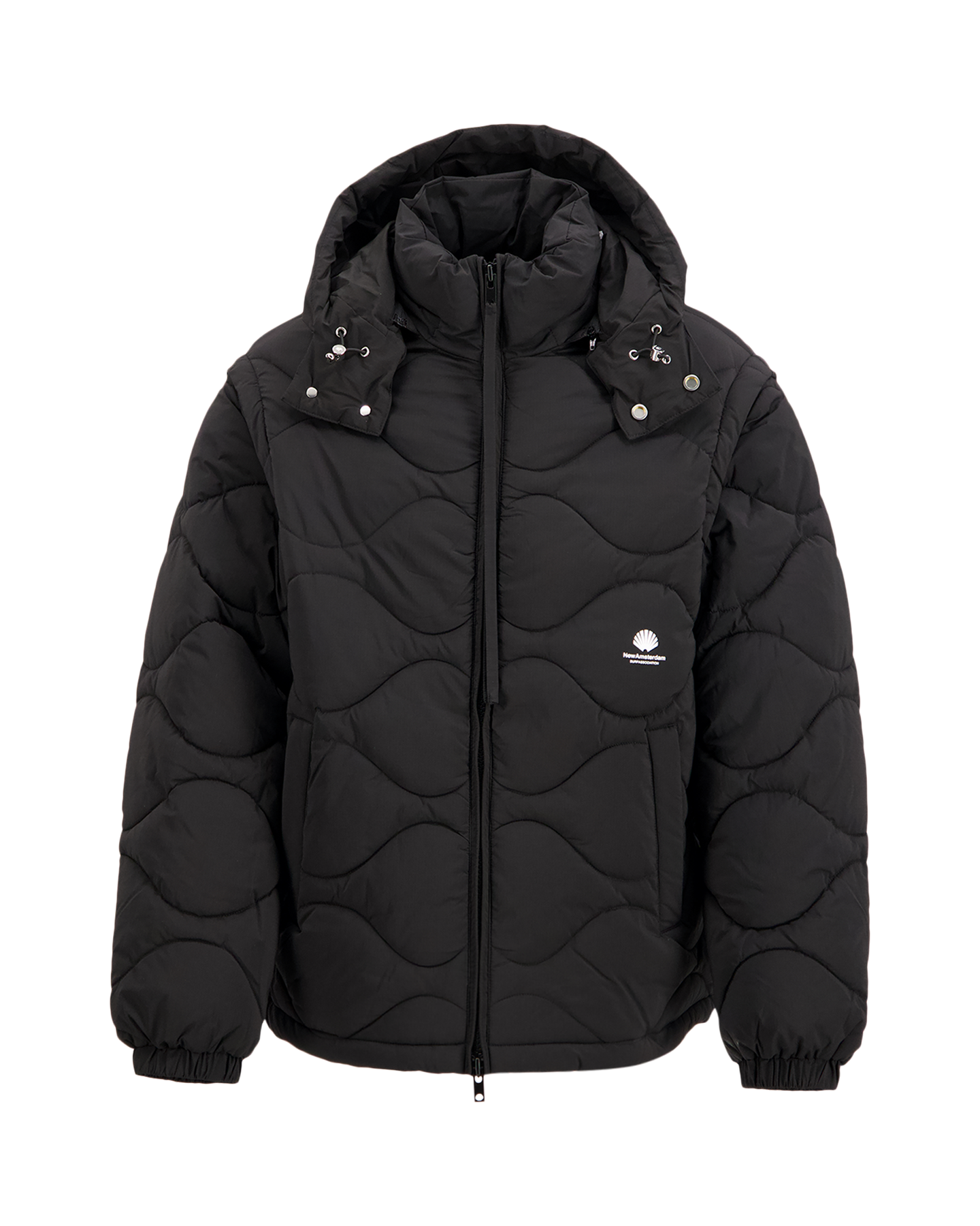 New Amsterdam Surf Association Detachable Jacket ZWART 1