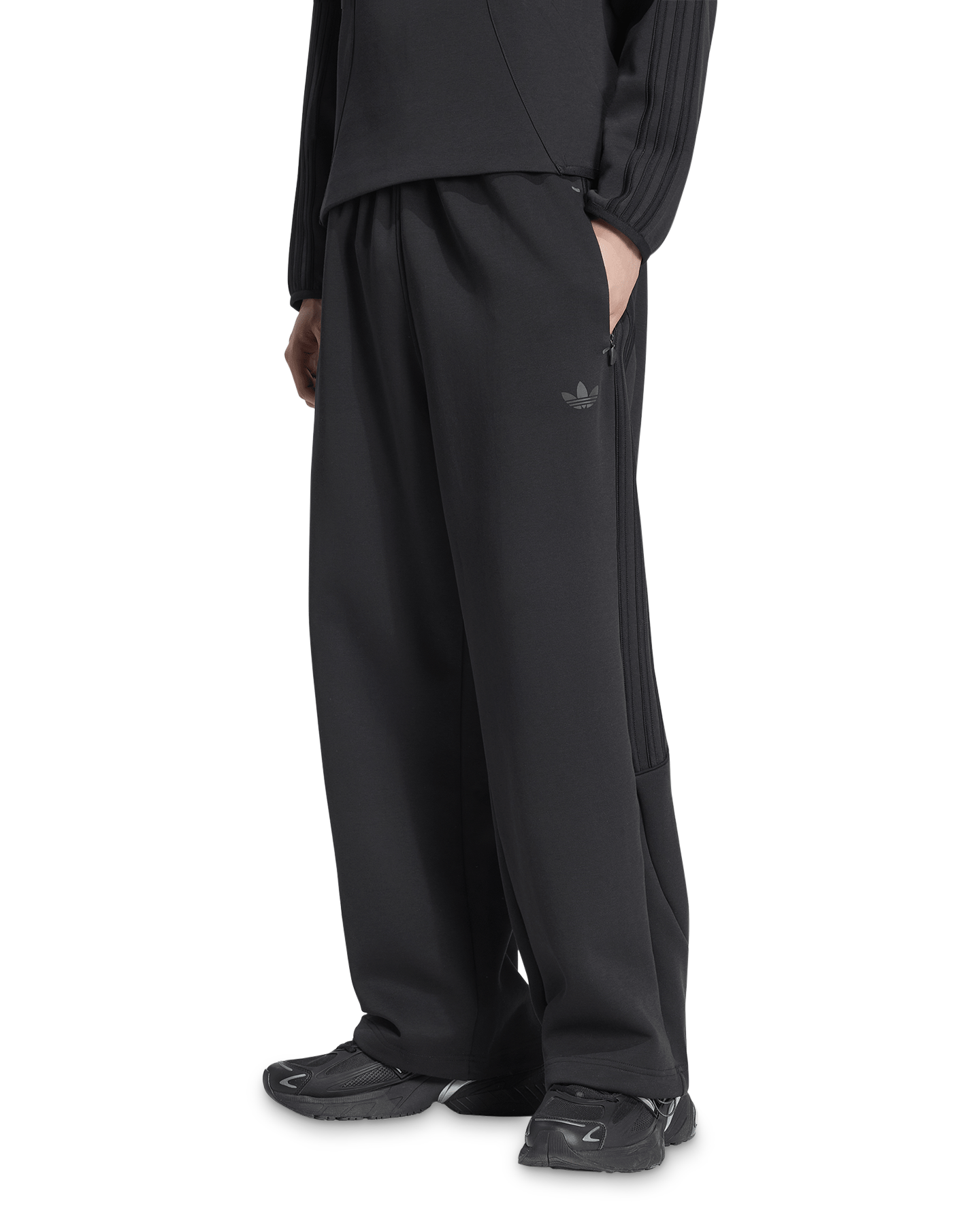 adidas Spacer Open Hem Pants ZWART 3