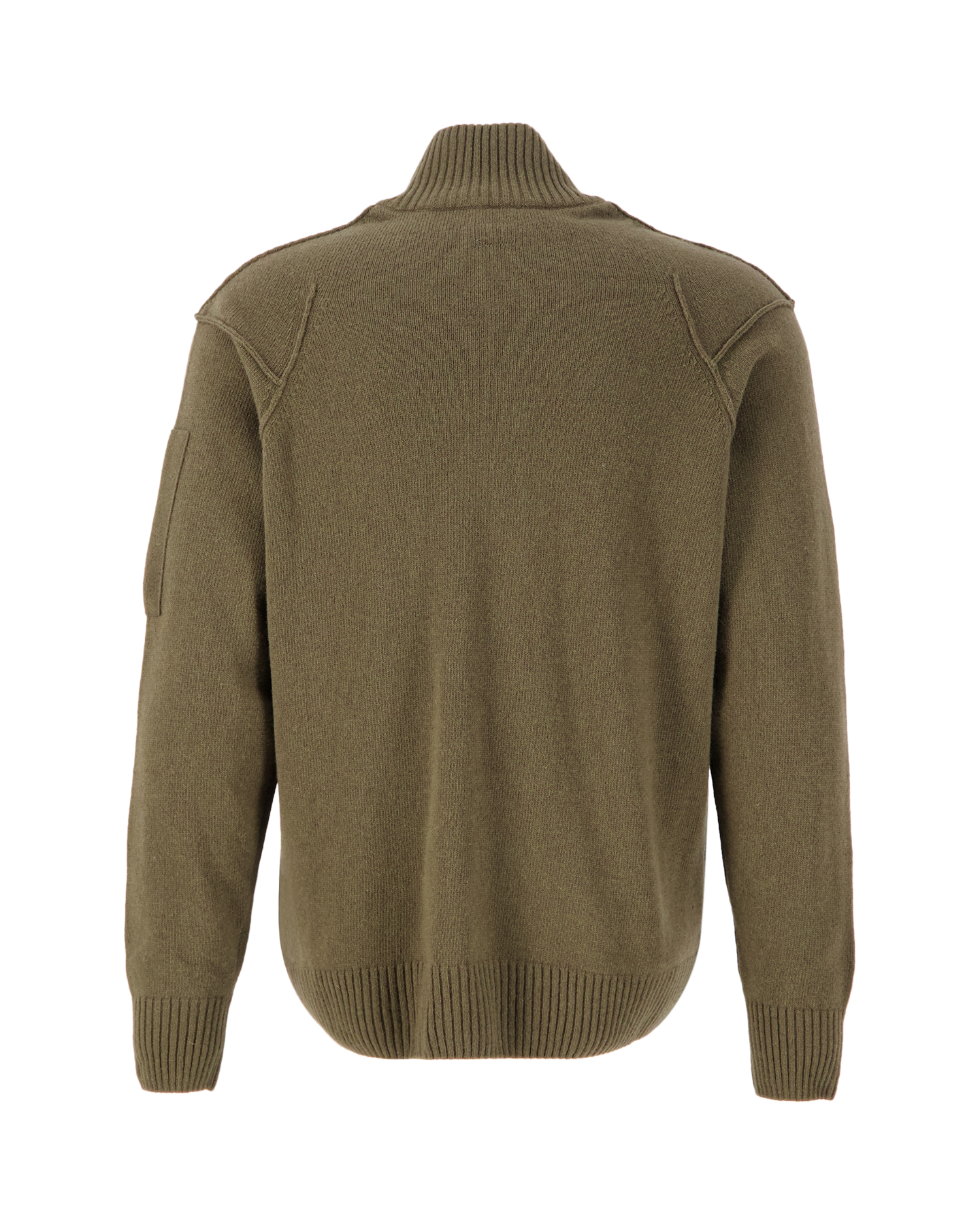 C.P. Company Lambswool Zipped Knit DONKERGROEN 2