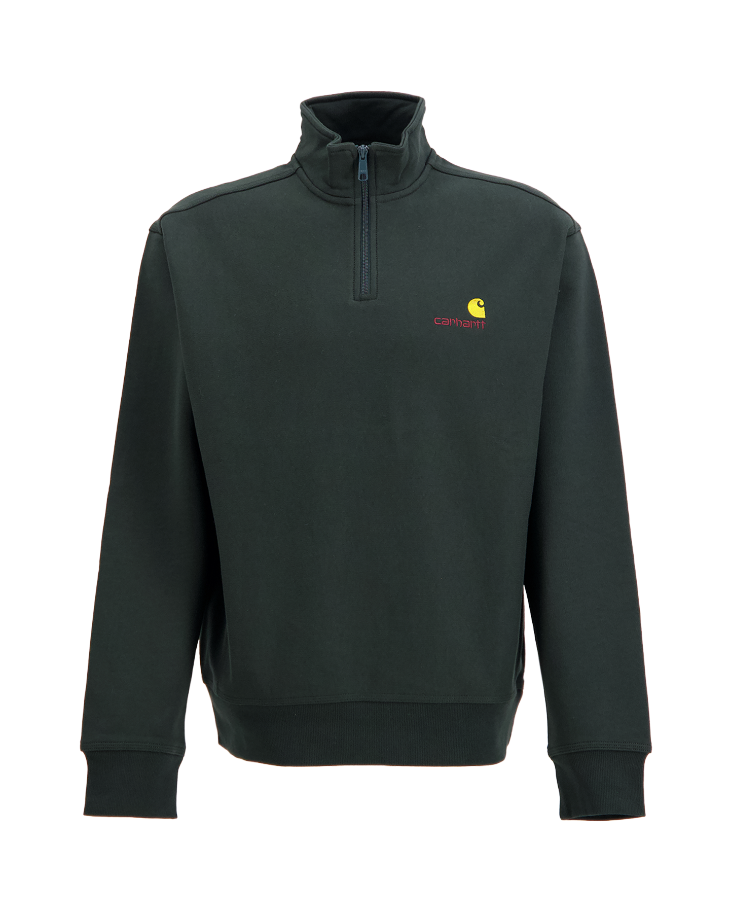 Carhartt Half Zip American Script Sweat ANTHRACIET 1
