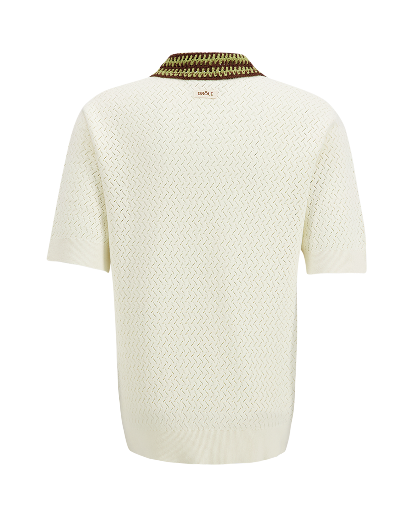 Drole de Monsieur Polo Maille Ajouré D Miroir CREME 2
