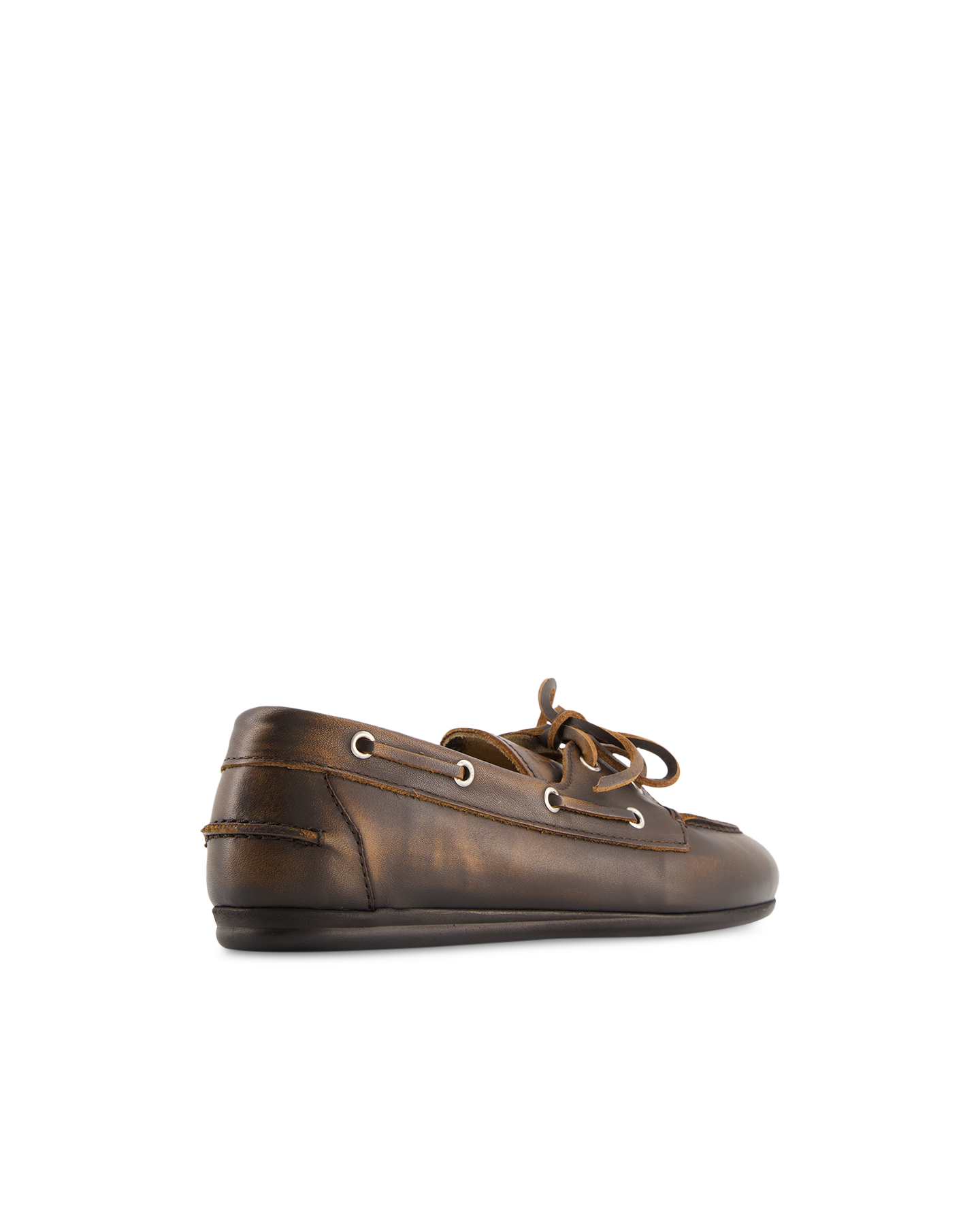 Posa Boat Loafer Brushed - Leather DONKERBRUIN 4