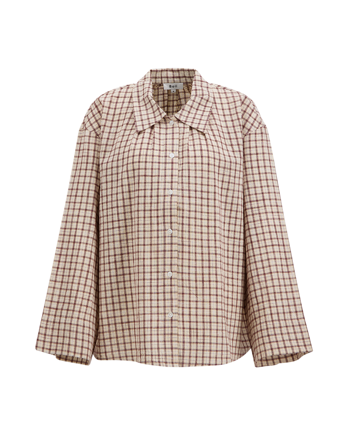 Boii Studios Tinsi Check Shirt ROOD 1