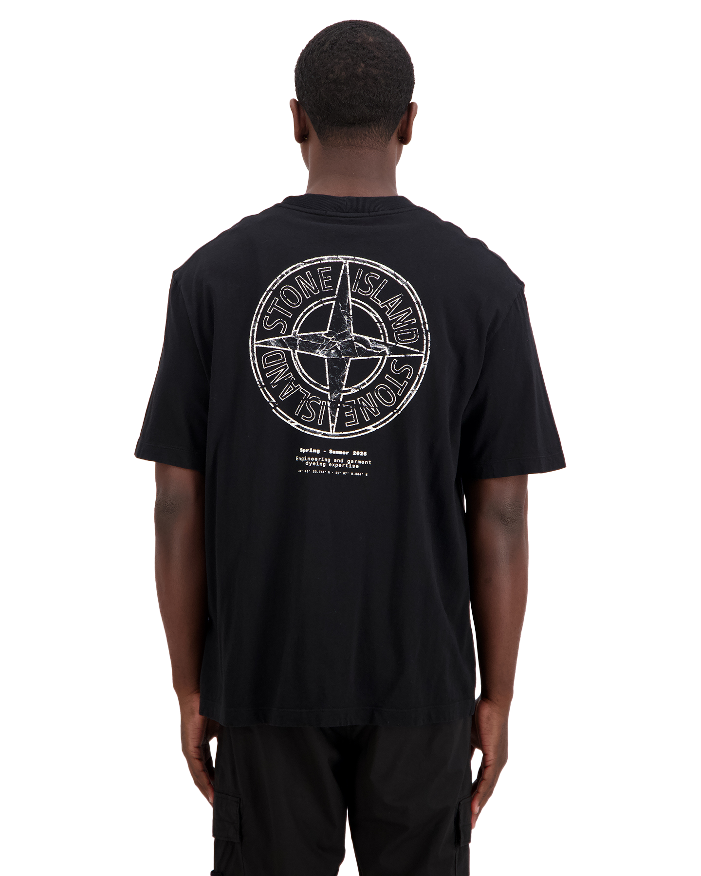 Stone Island S0285 Print T-Shirt ZWART 5