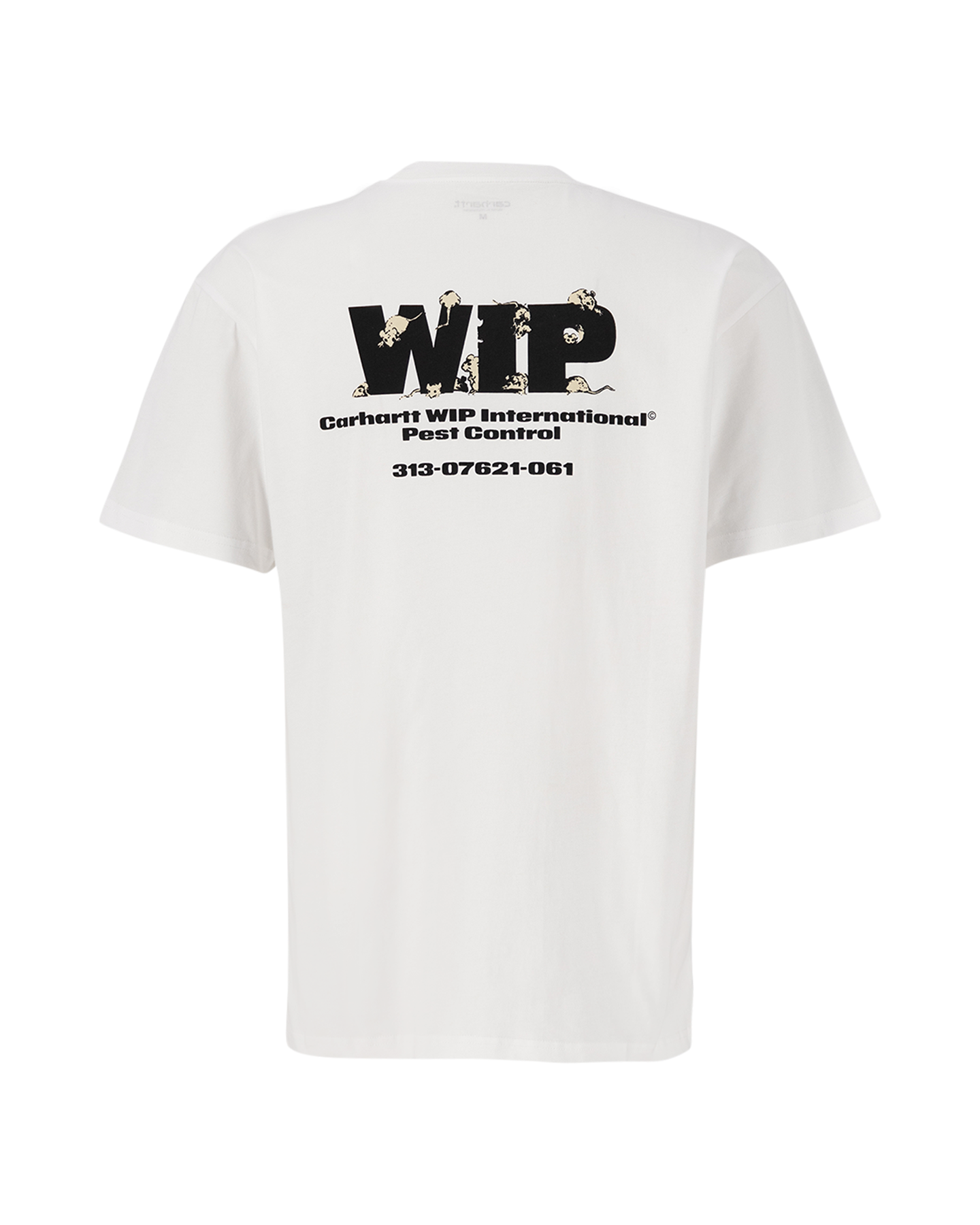 Carhartt WIP S/S Pest Control T-Shirt White 2