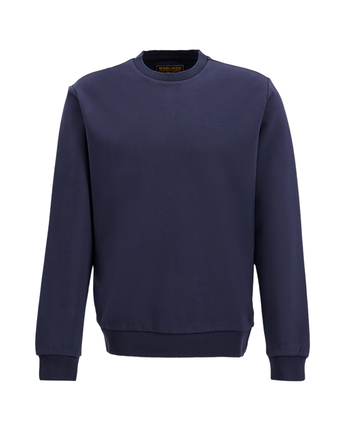 Woolrich Logo Interlock Crewneck BLAUW 1