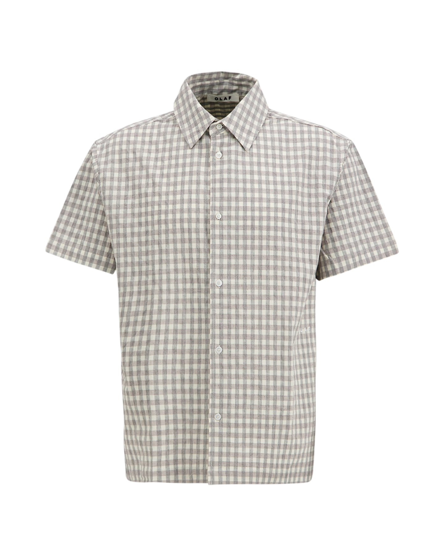 OLAF Check Boxy Ss Shirts GRIJS 1