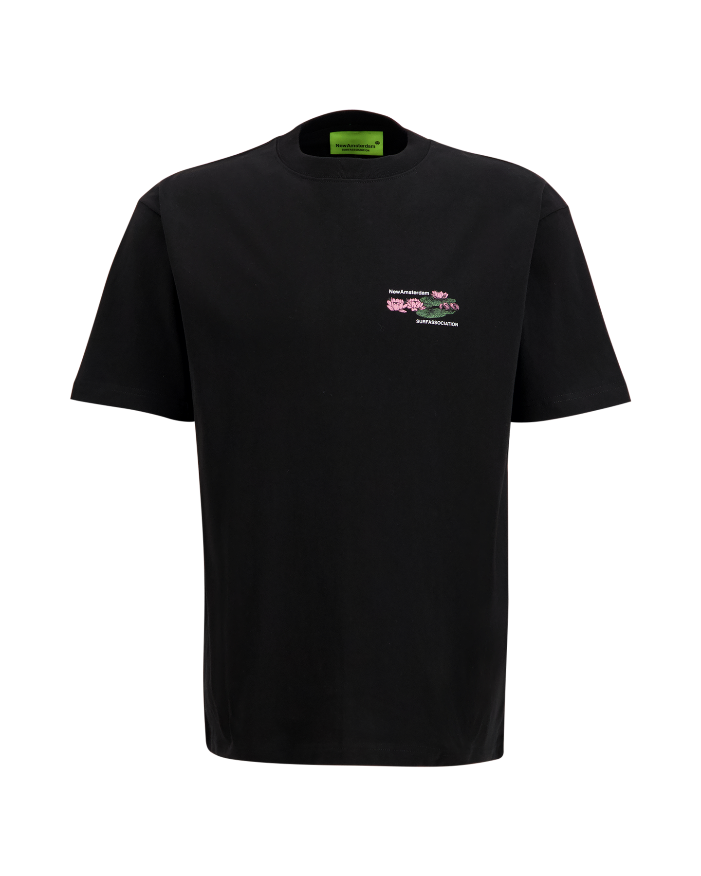 New Amsterdam Surf Association Lilies Tee ZWART 2