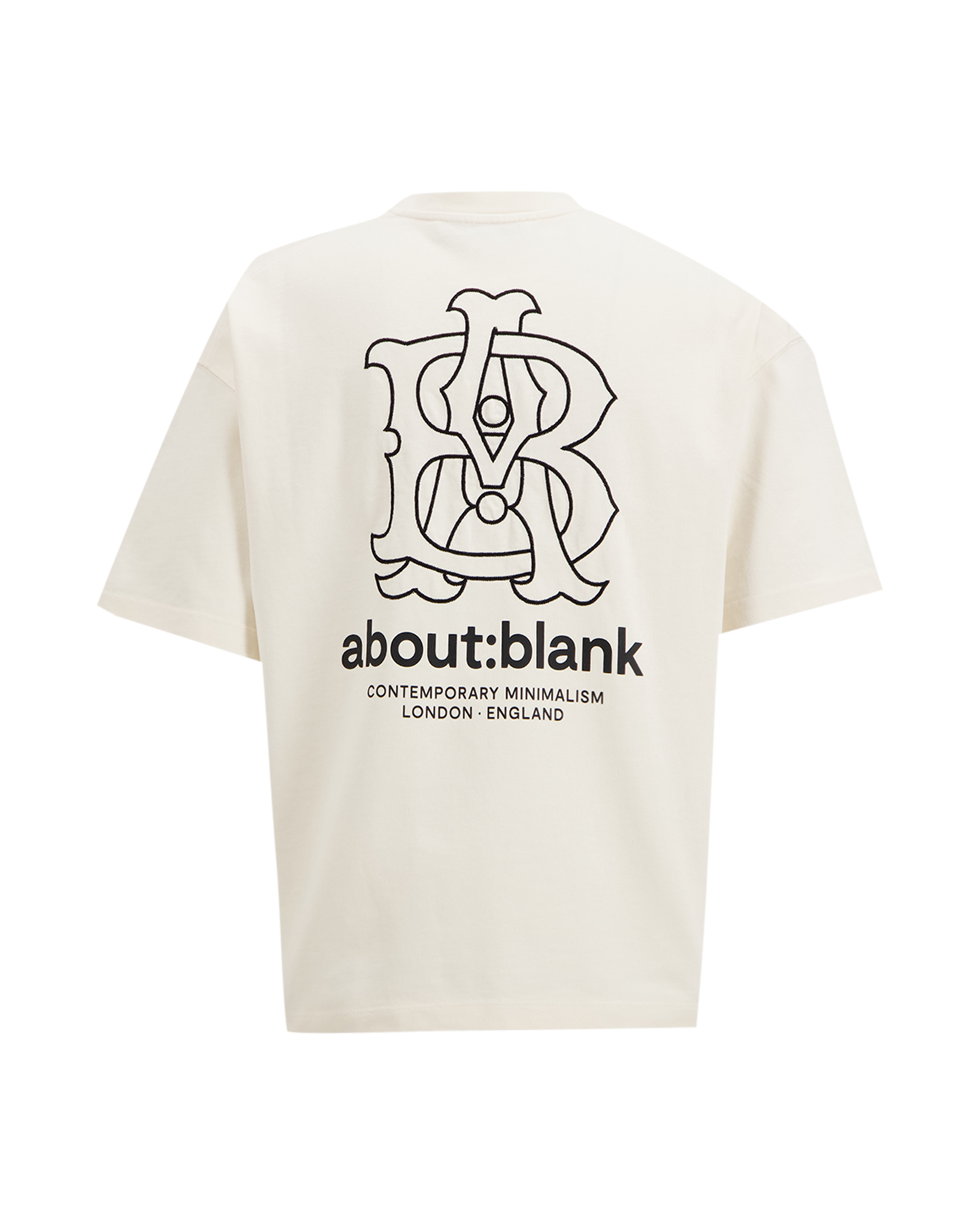 about:blank Emblem T Shirt BEIGE 1