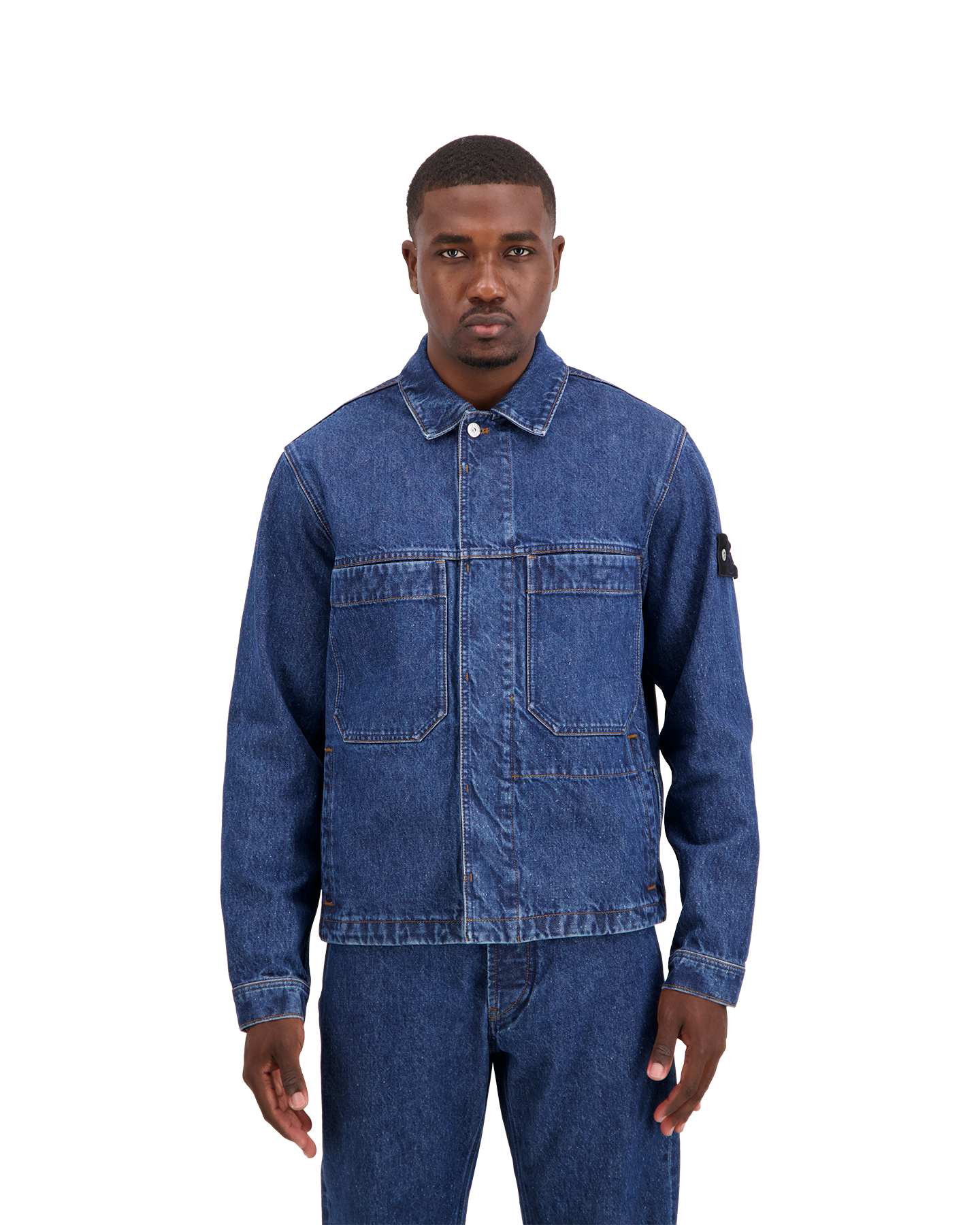 Stone Island 4100006 Biker Jas BLAUW 4