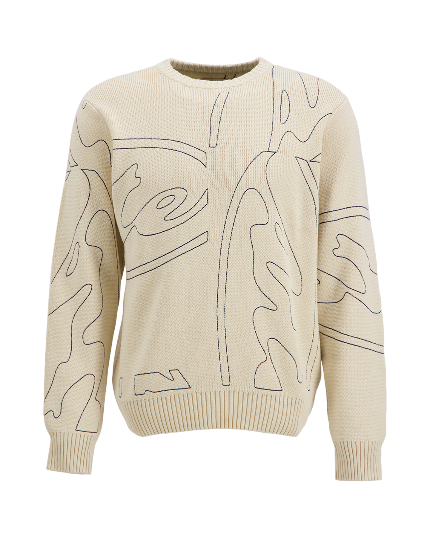 Arte Antwerp Allover Circle Logo Knit BEIGE 1
