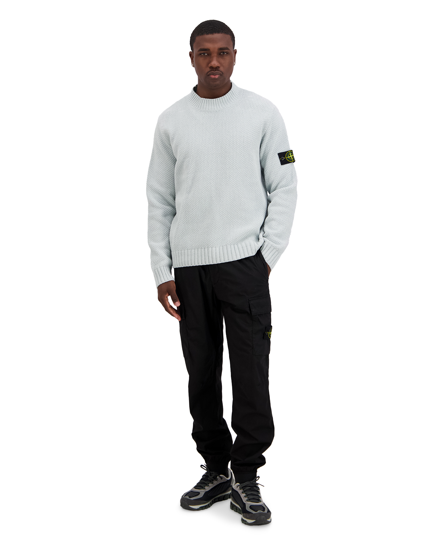 Stone Island S00N8 Knitwear Trui LICHTBLAUW 3