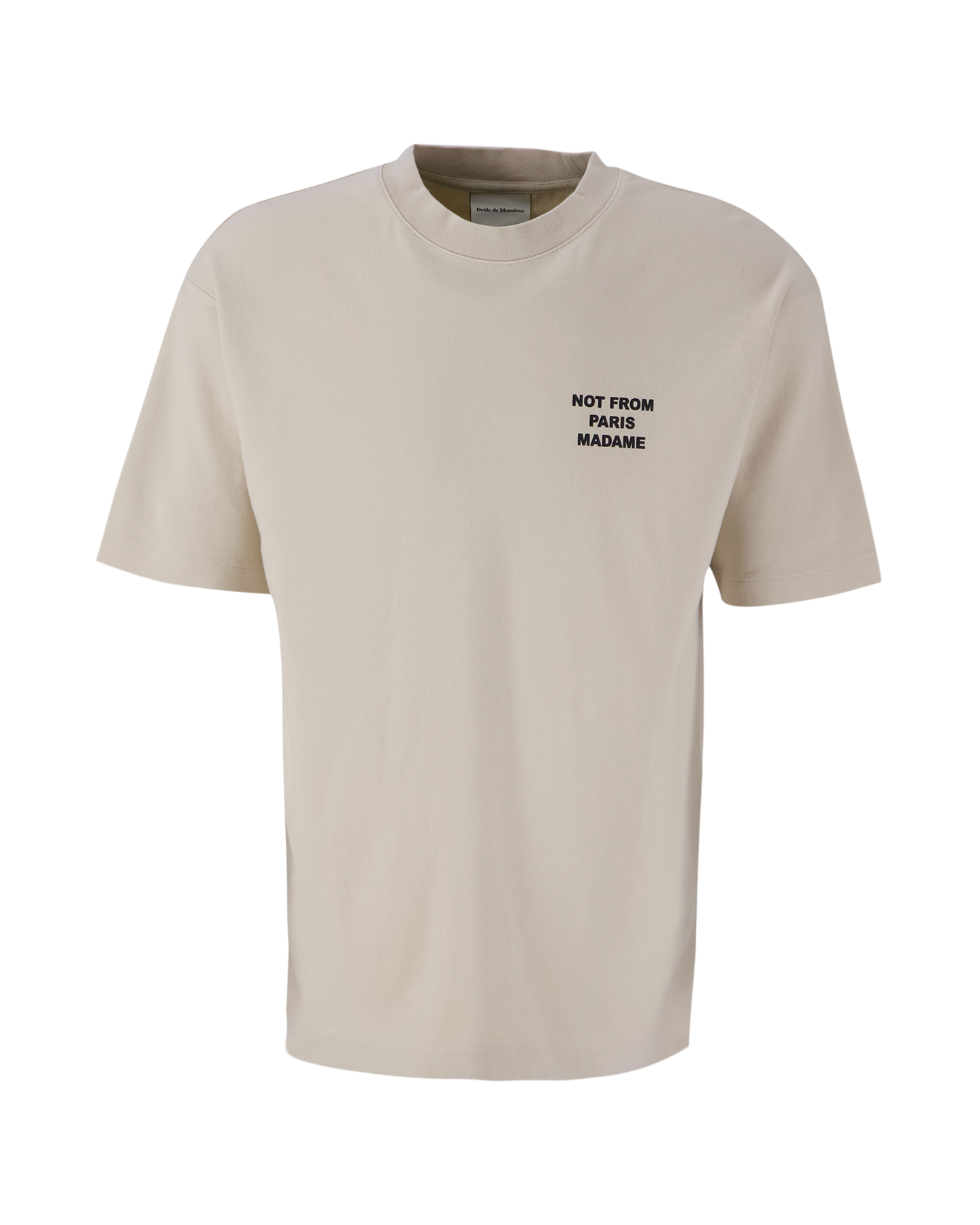 Drole de Monsieur Le T-Shirt Slogan BEIGE 2