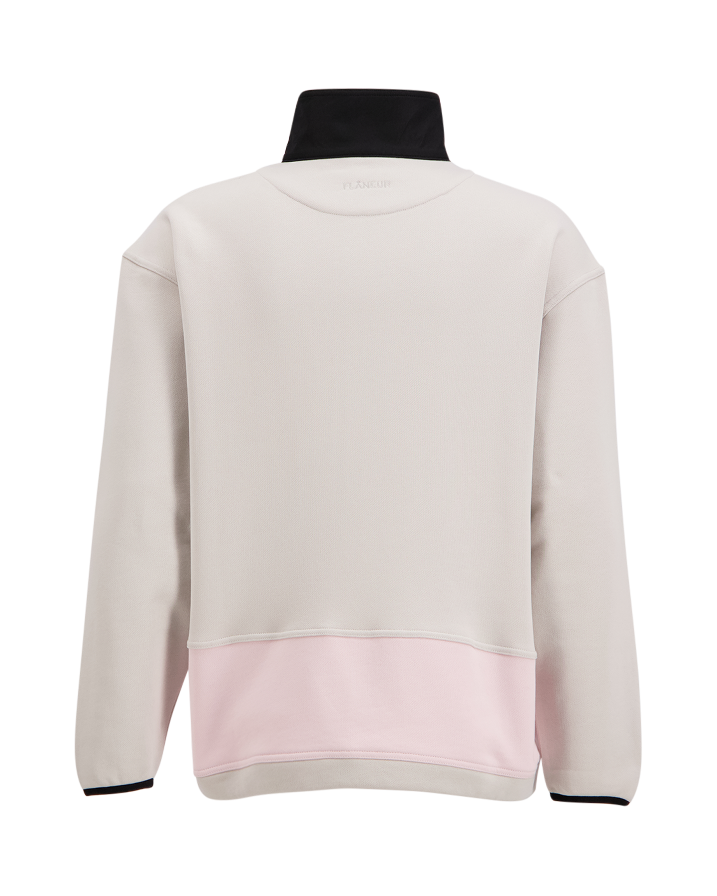 Flaneur Badge Classic Half Zip Pullover GRIJS 2