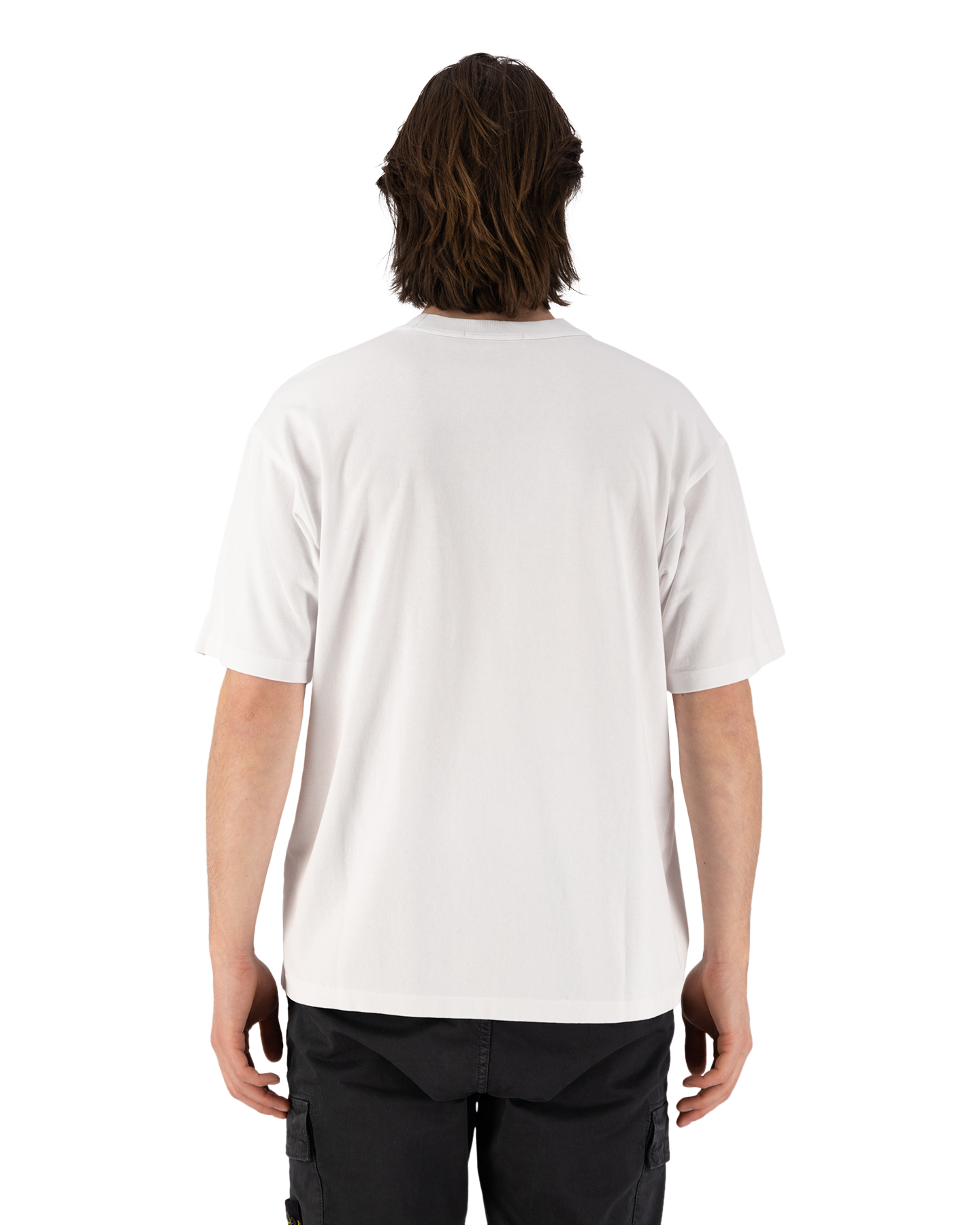 Stone Island 22379 Cotton Jersey Garment Dyed Polo Shirt WIT 5