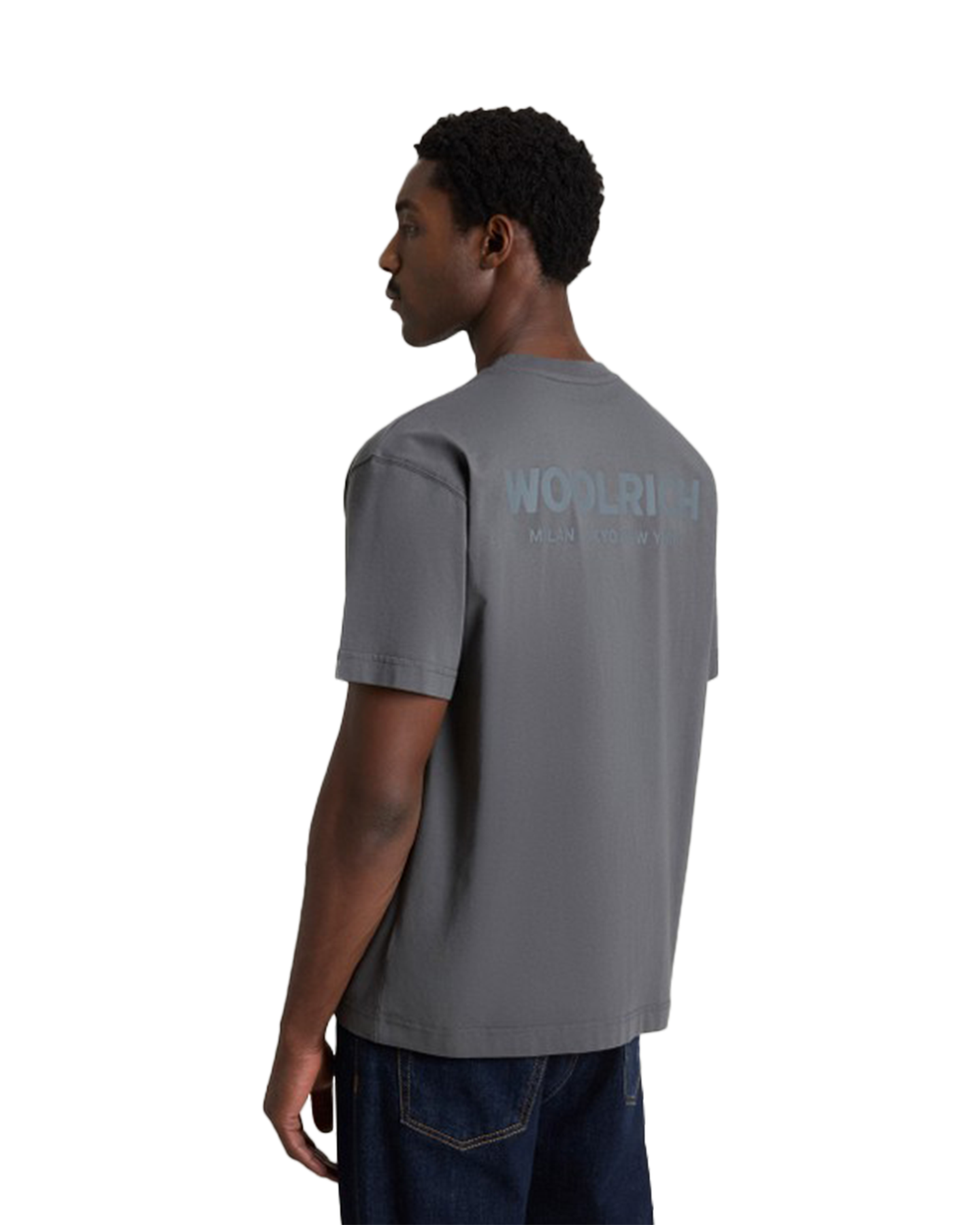 Woolrich Cotton Graphic T-Shirt GRIJS 4