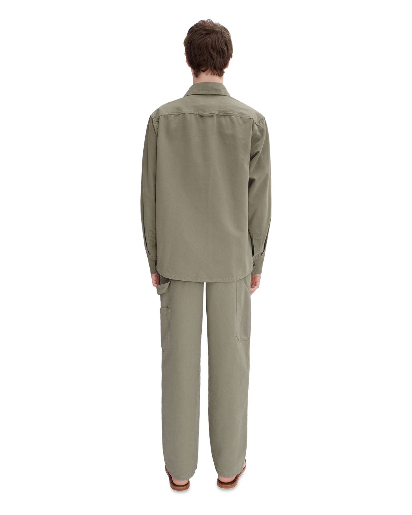 A.P.C. Surchemise Basile Brodee Poitrine LICHTGROEN 4