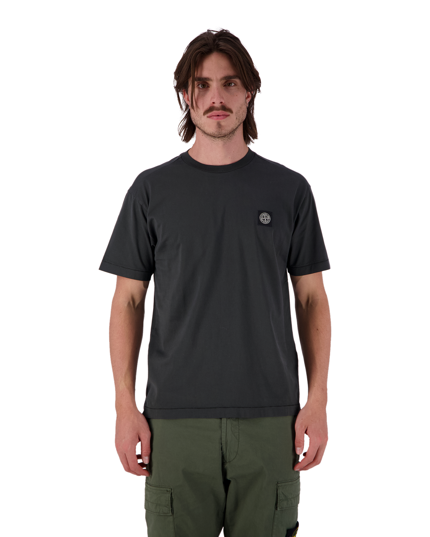 Stone Island 24113 Cotton Jersey T-Shirt GRIJS 4